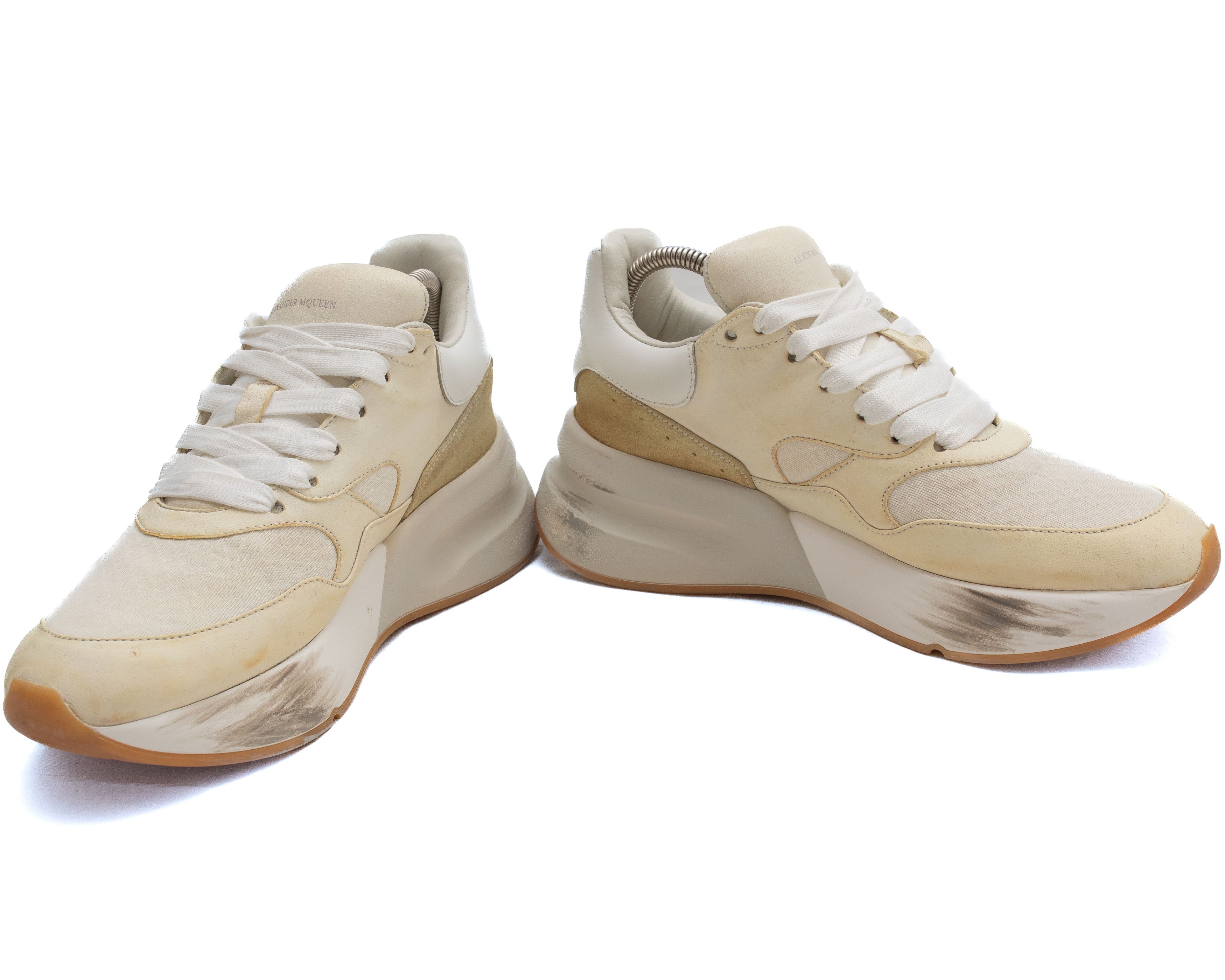 Alexander McQueen ALEXANDER McQEEN Joey Leather Sneakers Size US 8.5 / IT 38.5 - 8 Thumbnail