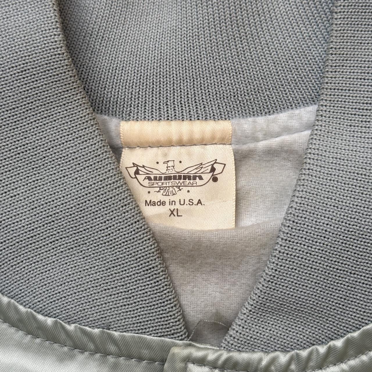 Vintage vintage silver satin jacket gray coach's souvenir bomber Size US XL / EU 56 / 4 - 7 Thumbnail