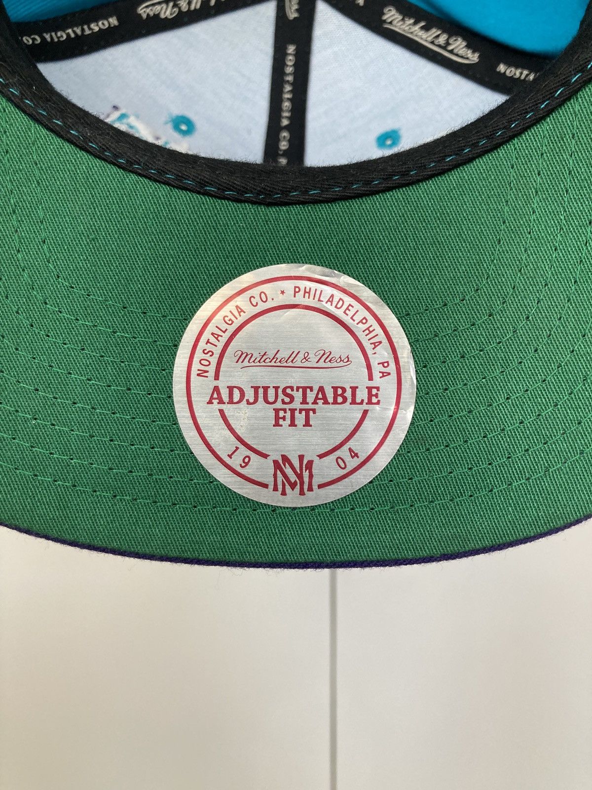 Mitchell & Ness × NBA × Vintage CHARLOTTE HORNETS MITCHELL & NESS SNAPBACK HAT NBA HARDWOOD Size ONE SIZE - 11 Thumbnail