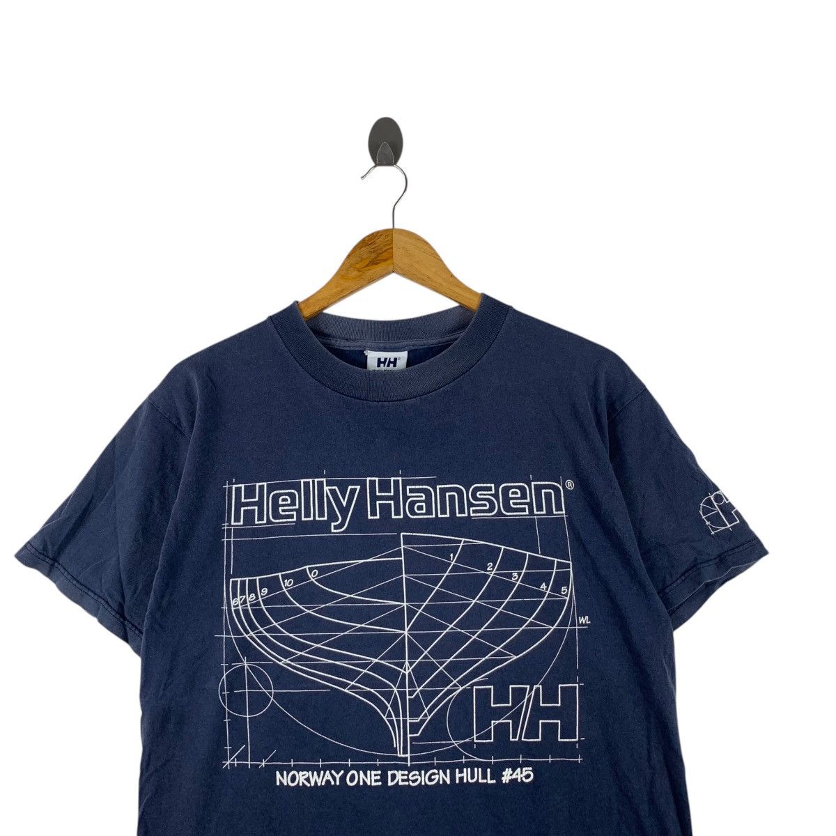 Helly Hansen Vintage HELLY HANSEN TWIN SAILS Norway One Design Tee Shirt Size US M / EU 48-50 / 2 - 2 Thumbnail