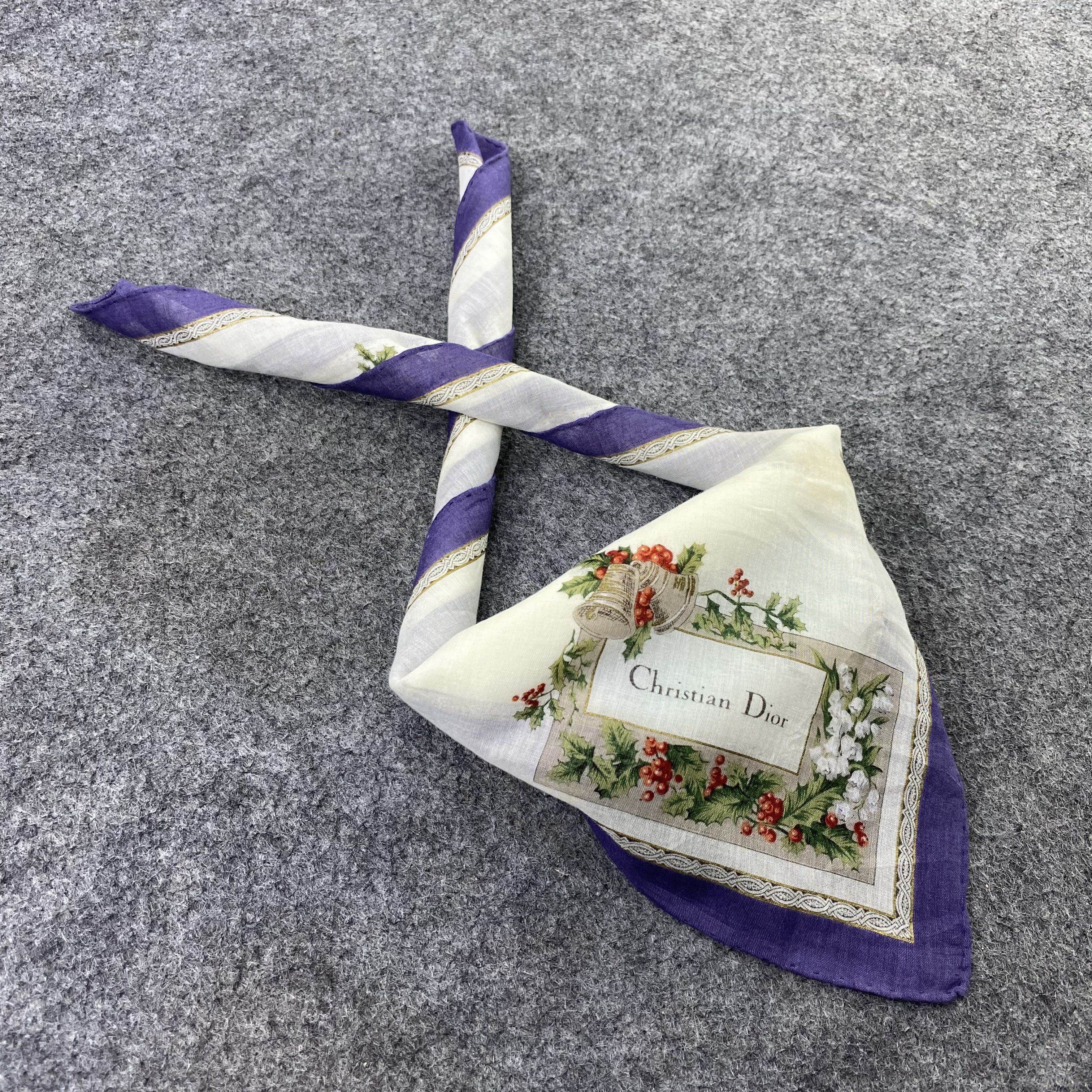 Designer Christian Dior Handkerchief Neckerchief Bandana-B1566 Size ONE SIZE - 1 Thumbnail
