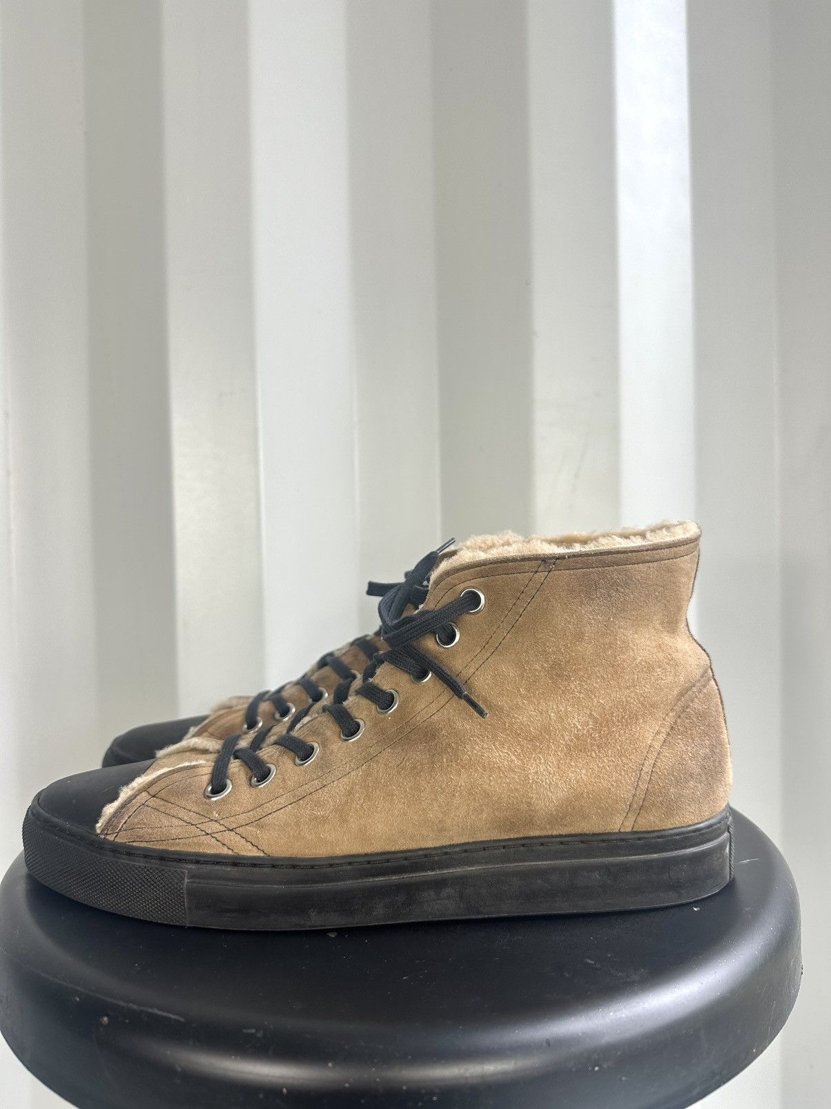Maison Margiela Shearling Suede Hightop Size US 10 / EU 43 - 4 Thumbnail