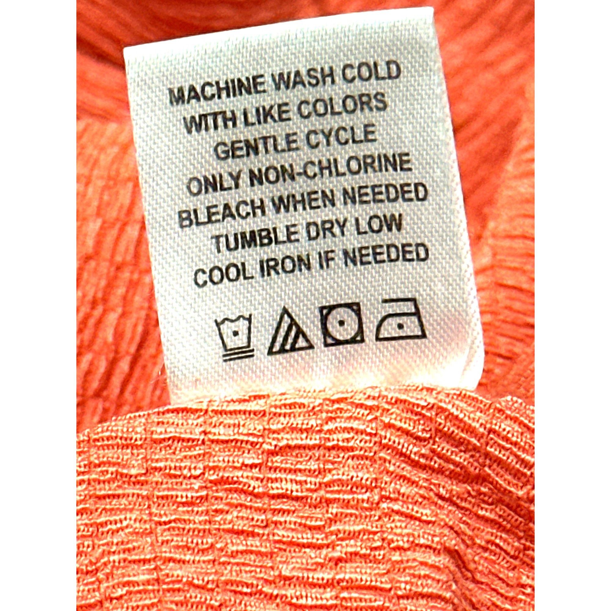 Other Adrienne Vittadini Coral Red Button Short Sleeve Tie Front C Size XL / US 12-14 / IT 48-50 - 11 Thumbnail