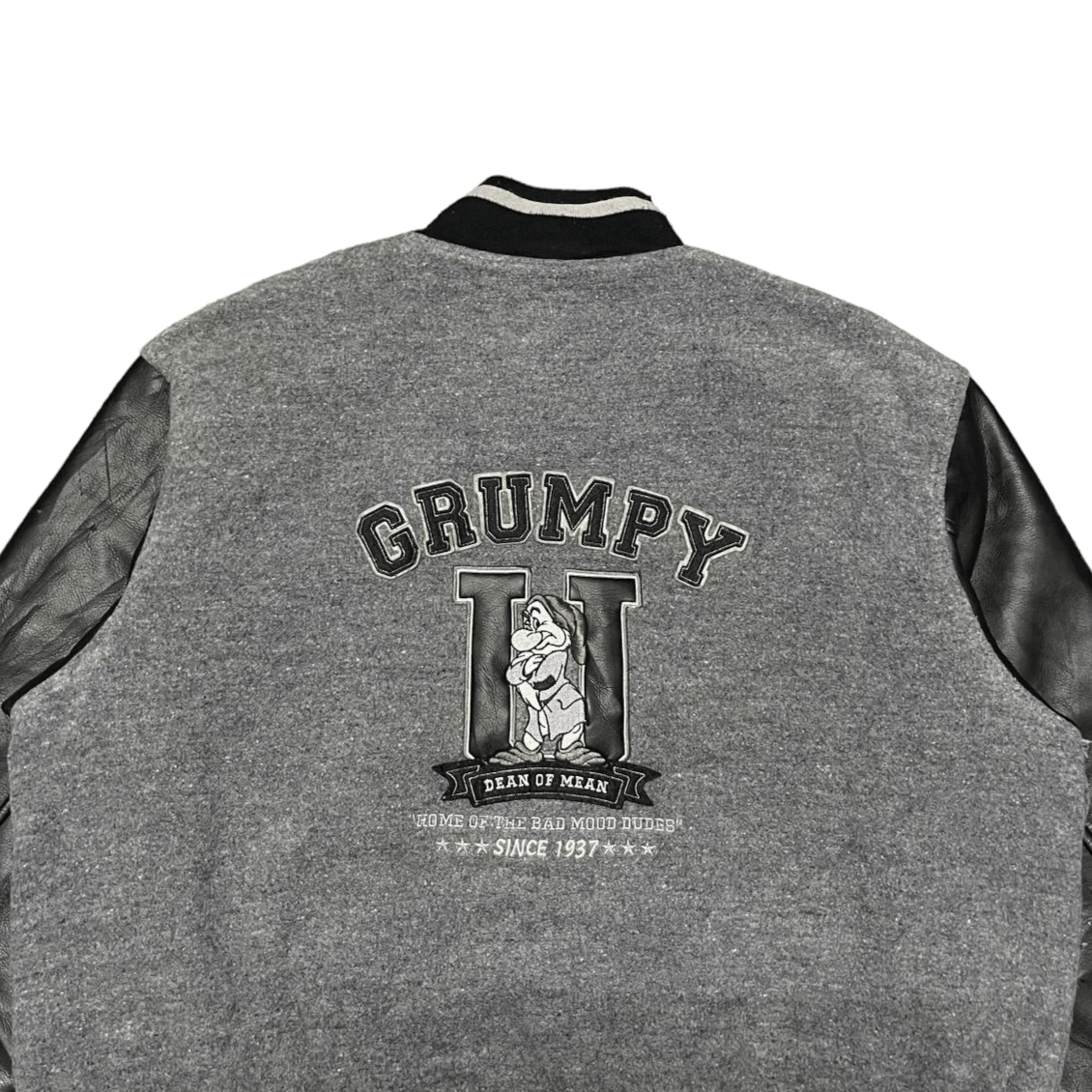 Disney Vintage Disney Exclusive Grumpy U Varsity Jacket Size US L / EU 52-54 / 3 - 2 Thumbnail