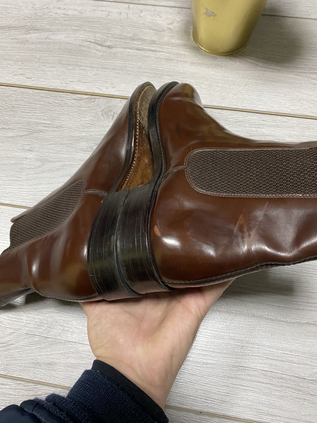 Loake Loake Wareing Leather Boots Chelsea Shoes Brown Size US 8.5 / EU 41-42 - 9 Thumbnail