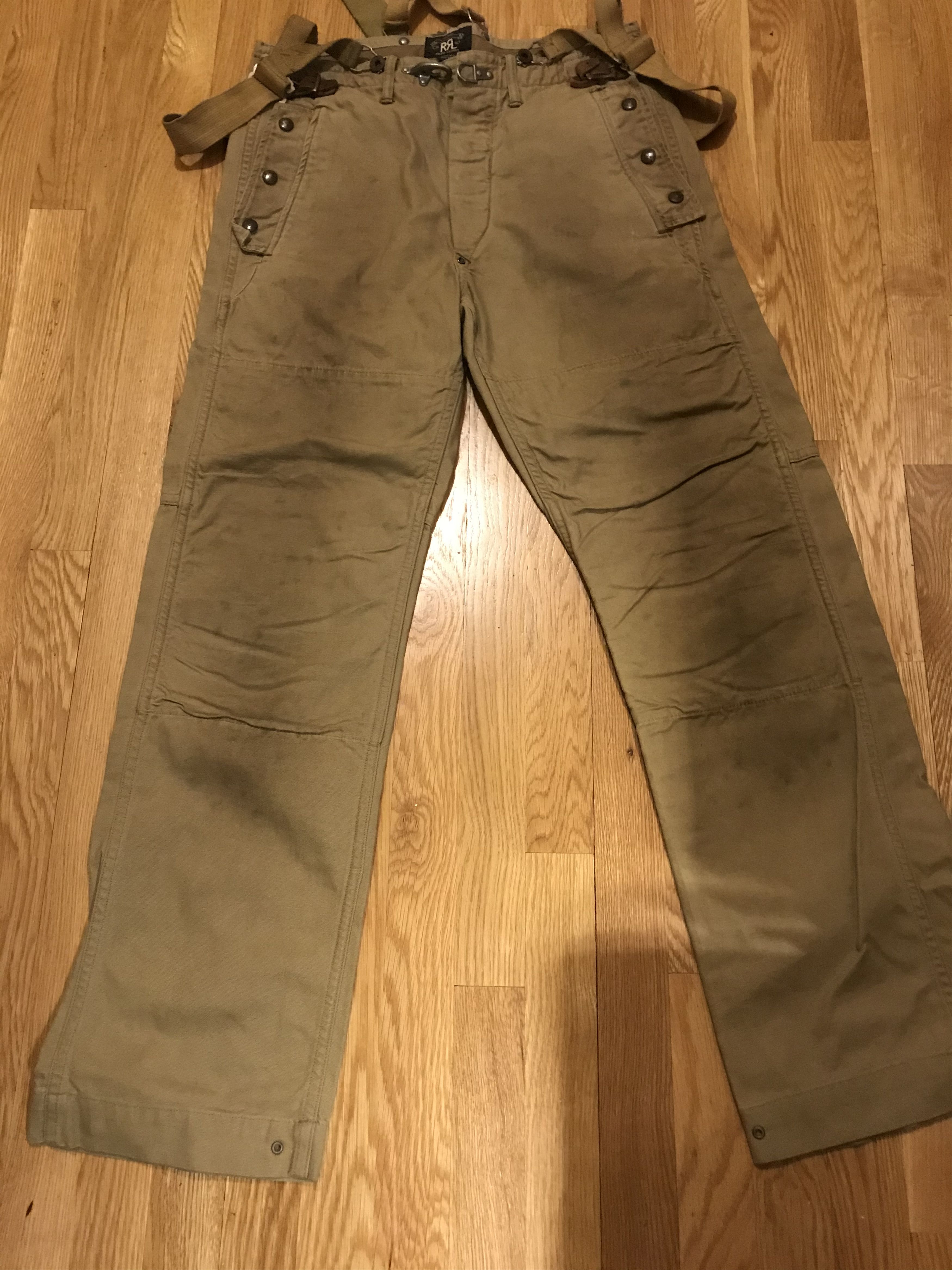RRL Ralph Lauren RRL Vintage Buckle Front/Button Fly Canvas Western Pants Size US 31 - 1 Thumbnail