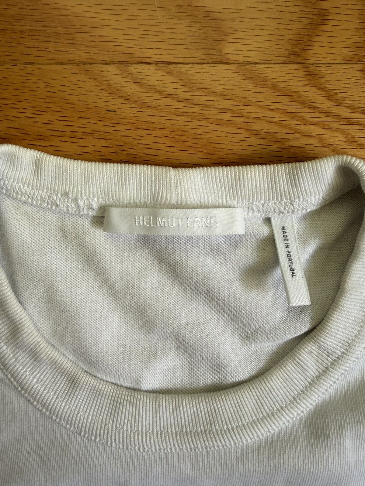 Helmut Lang Helmut Lang white 100% cotton t-shirt Size US M / EU 48-50 / 2 - 2 Thumbnail