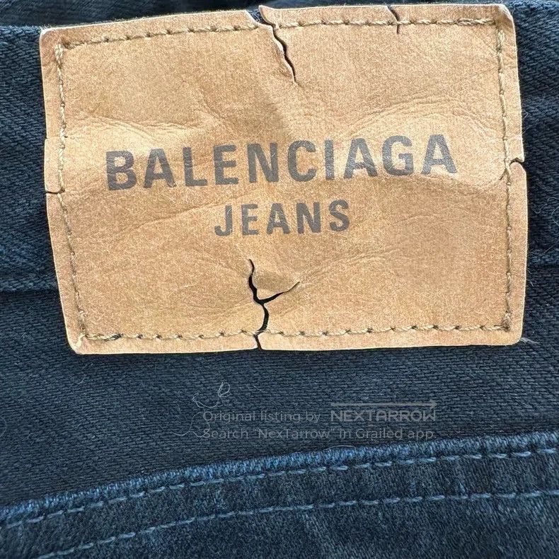 Balenciaga Balenciaga size XS Patchwork Tie-Dye Mid-Rise Zip-Up Strai Size US 27 - 6 Thumbnail