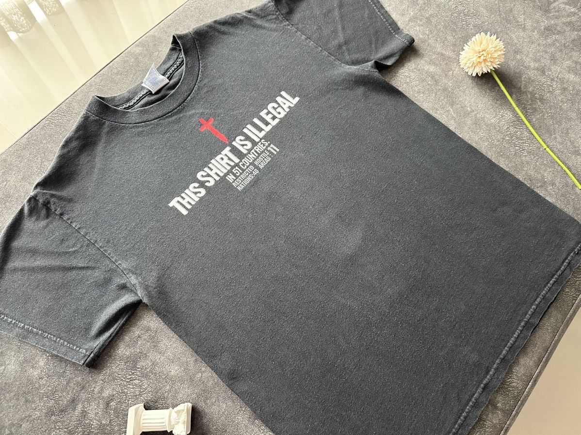 Vintage This Shirt Is Illegal In 51 Countries Size US M / EU 48-50 / 2 - 2 Thumbnail