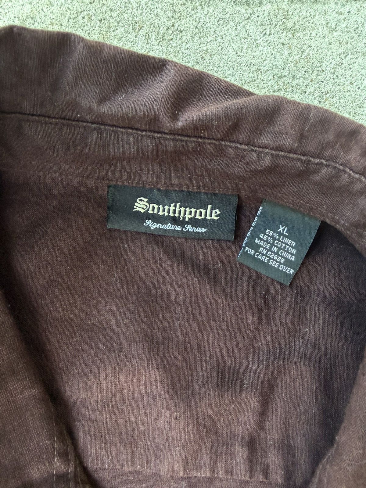 Southpole Vintage Y2K Southpole Signature Series Brown Button Up Size US XL / EU 56 / 4 - 3 Thumbnail