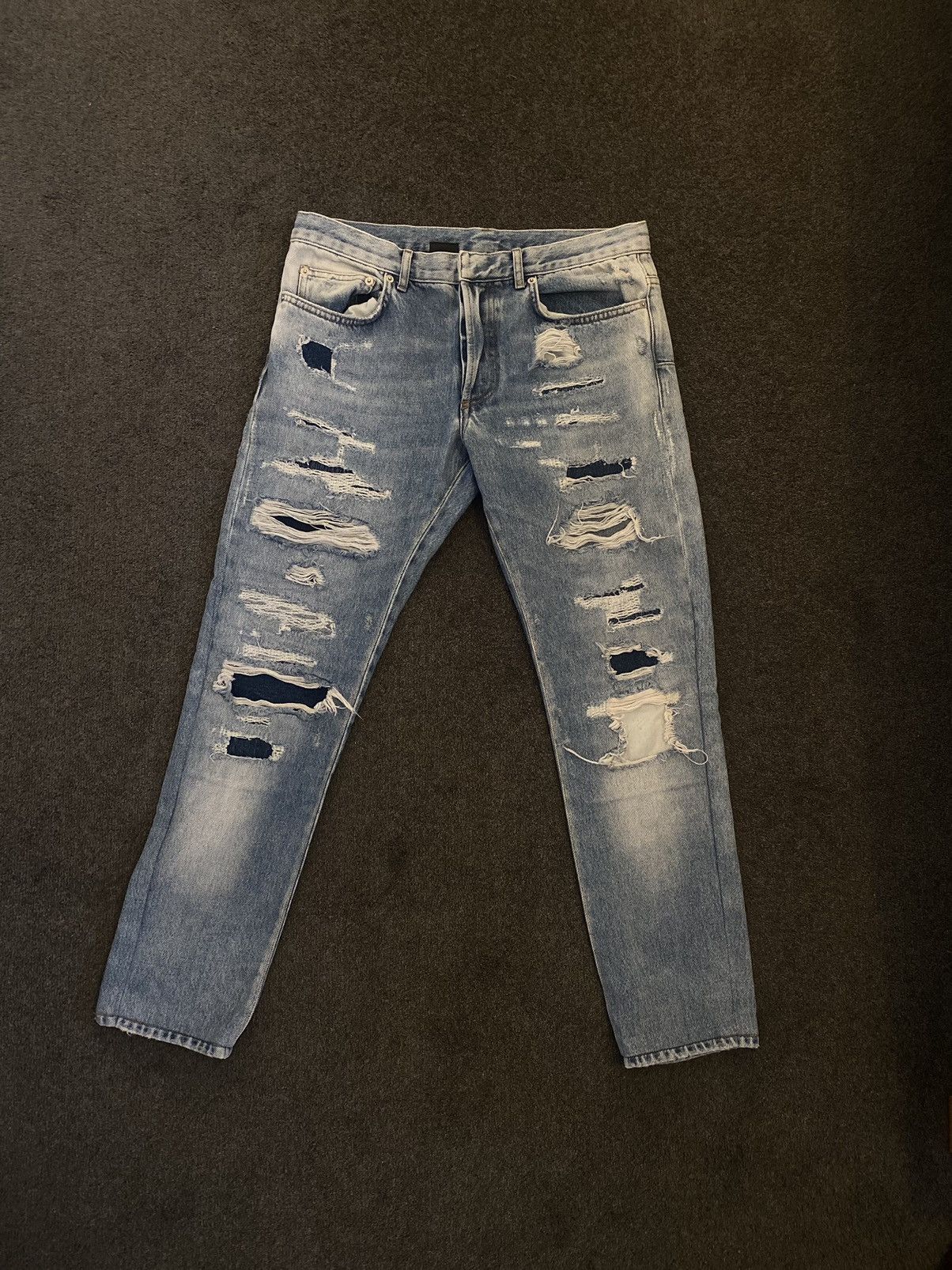 Dior Dior homme SS06 “rip repair” by Hedi Slimane Size US 31 - 3 Thumbnail