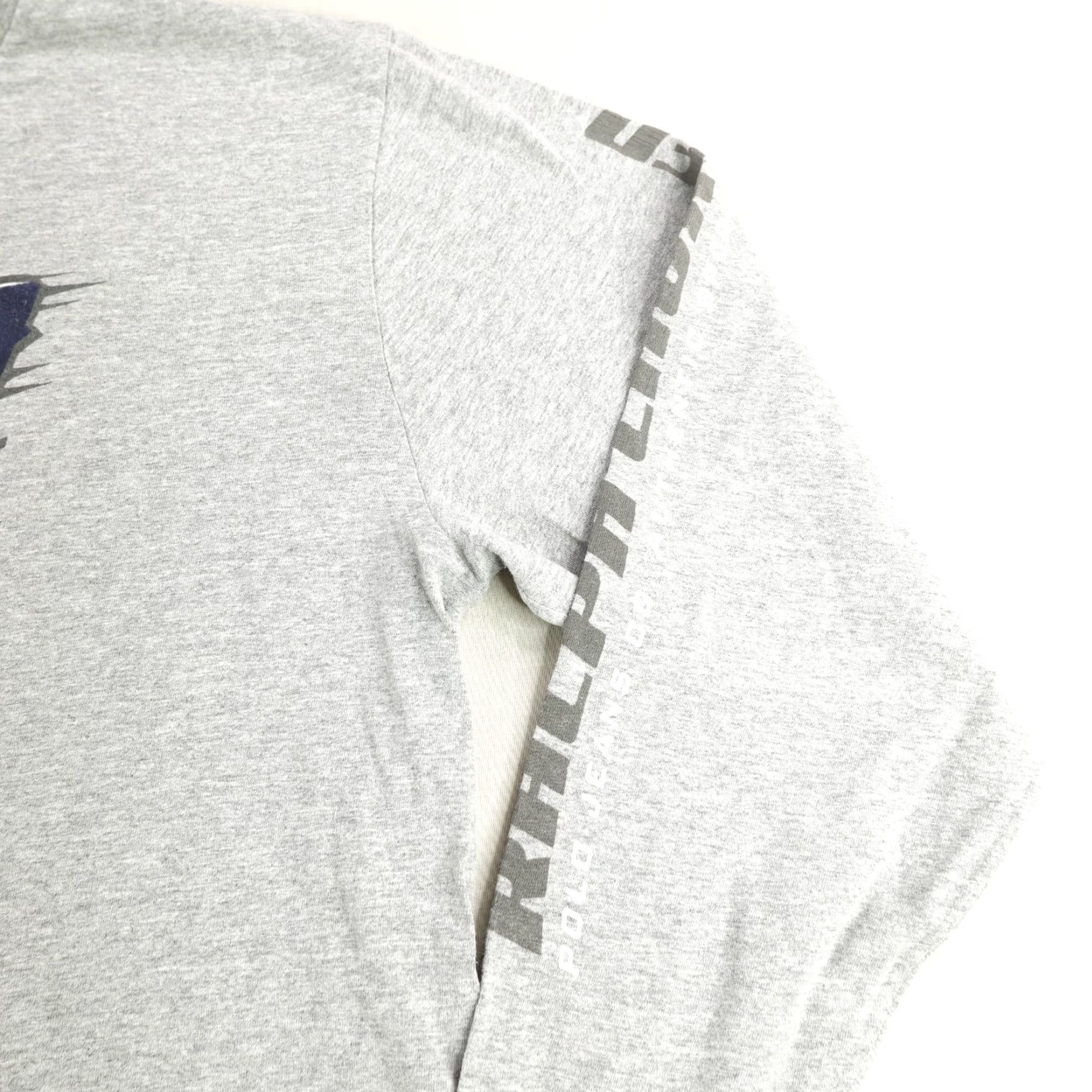 Ralph Lauren VINTAGE Ralph Lauren Shirt Mens 2XL Gray Polo Tee Knit Logo Sleeve 67 Y2K Crew Neck T-Shirt Mens Size US XXL / EU 58 / 5 - 4 Thumbnail