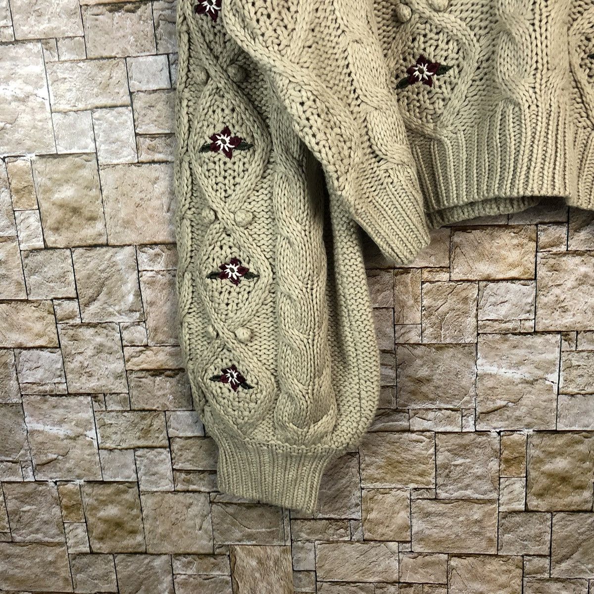Homespun Knitwear × Japanese Brand Apres Jour Brown art baggie Knitwear #A846 Size L / US 10 / IT 46 - 7 Thumbnail