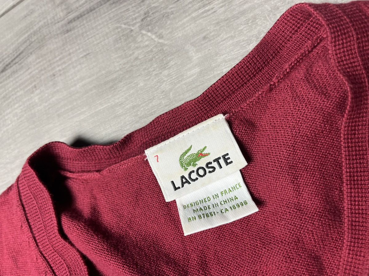 Lacoste Lacoste sweater v neck cotton jumper size XLarge Size US XL / EU 56 / 4 - 4 Thumbnail