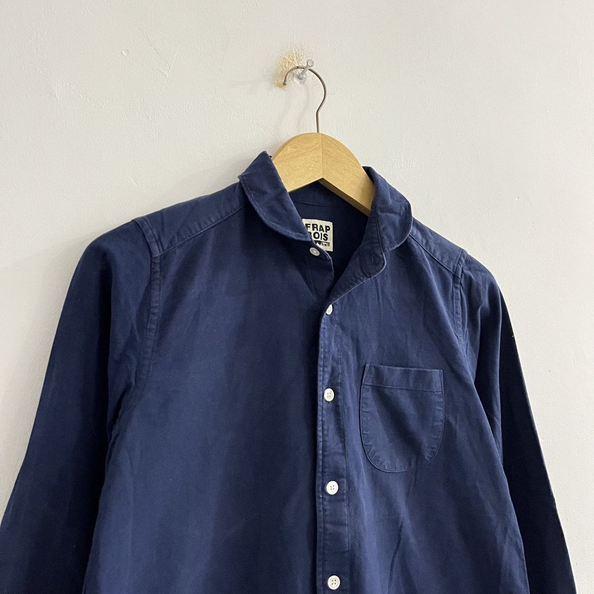 Issey Miyake Issey Miyake - Frapbois Navy Unique Button Up Size US S / EU 44-46 / 1 - 3 Thumbnail