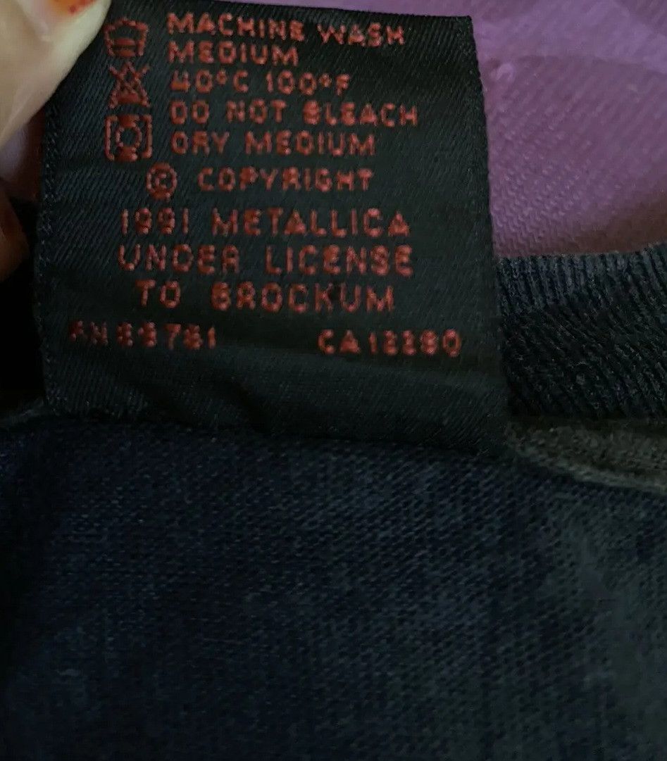 Vintage 💥FINAL DROP💥VINTAGE METALLICA Size US L / EU 52-54 / 3 - 8 Thumbnail