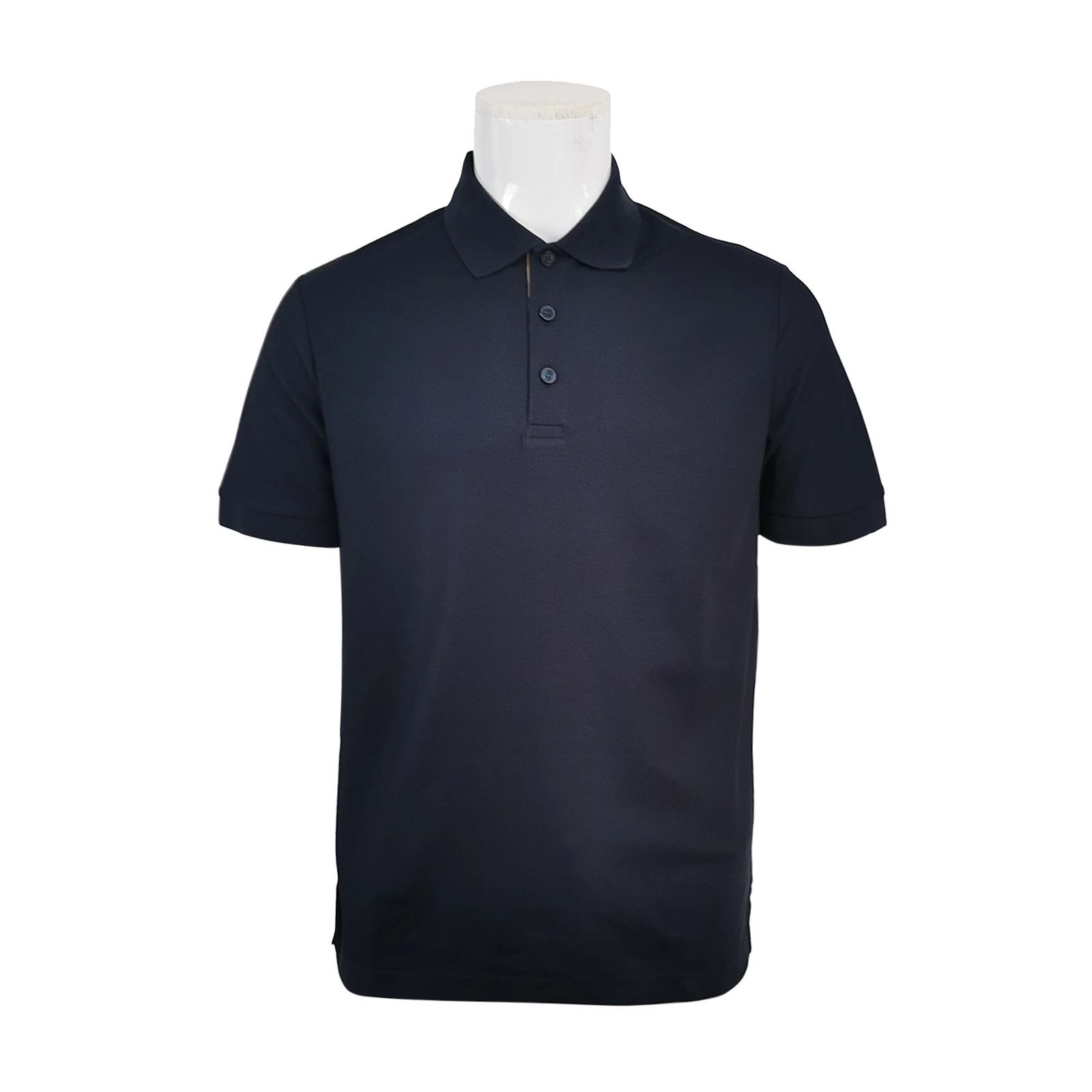 Burberry Burberry Navy Cotton Pique Polo Shirt Size L Size US L / EU 52-54 / 3 - 1 Thumbnail