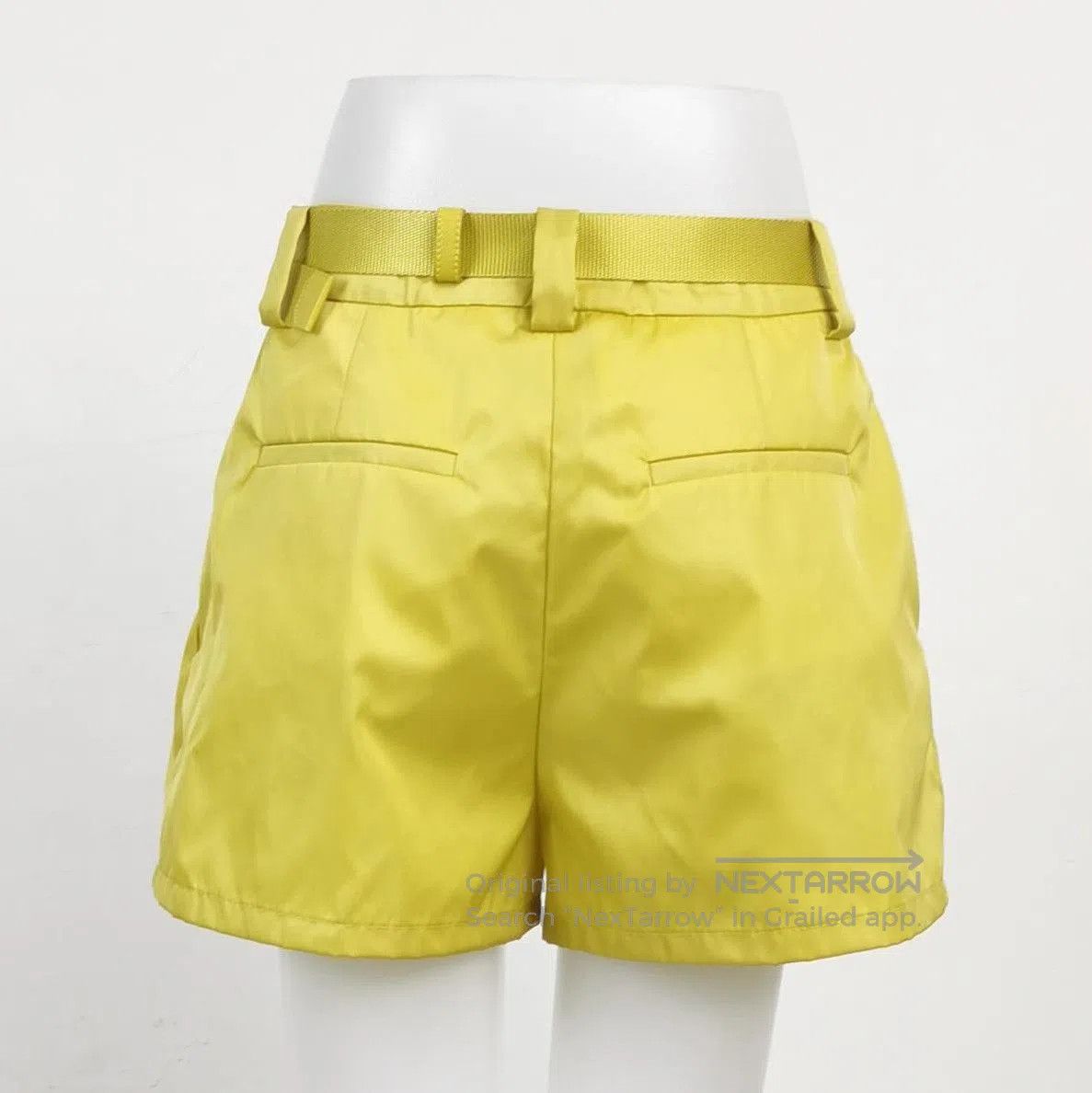 Prada Prada Yellow Belted Shorts with Pouch . Size 39" - 2 Thumbnail