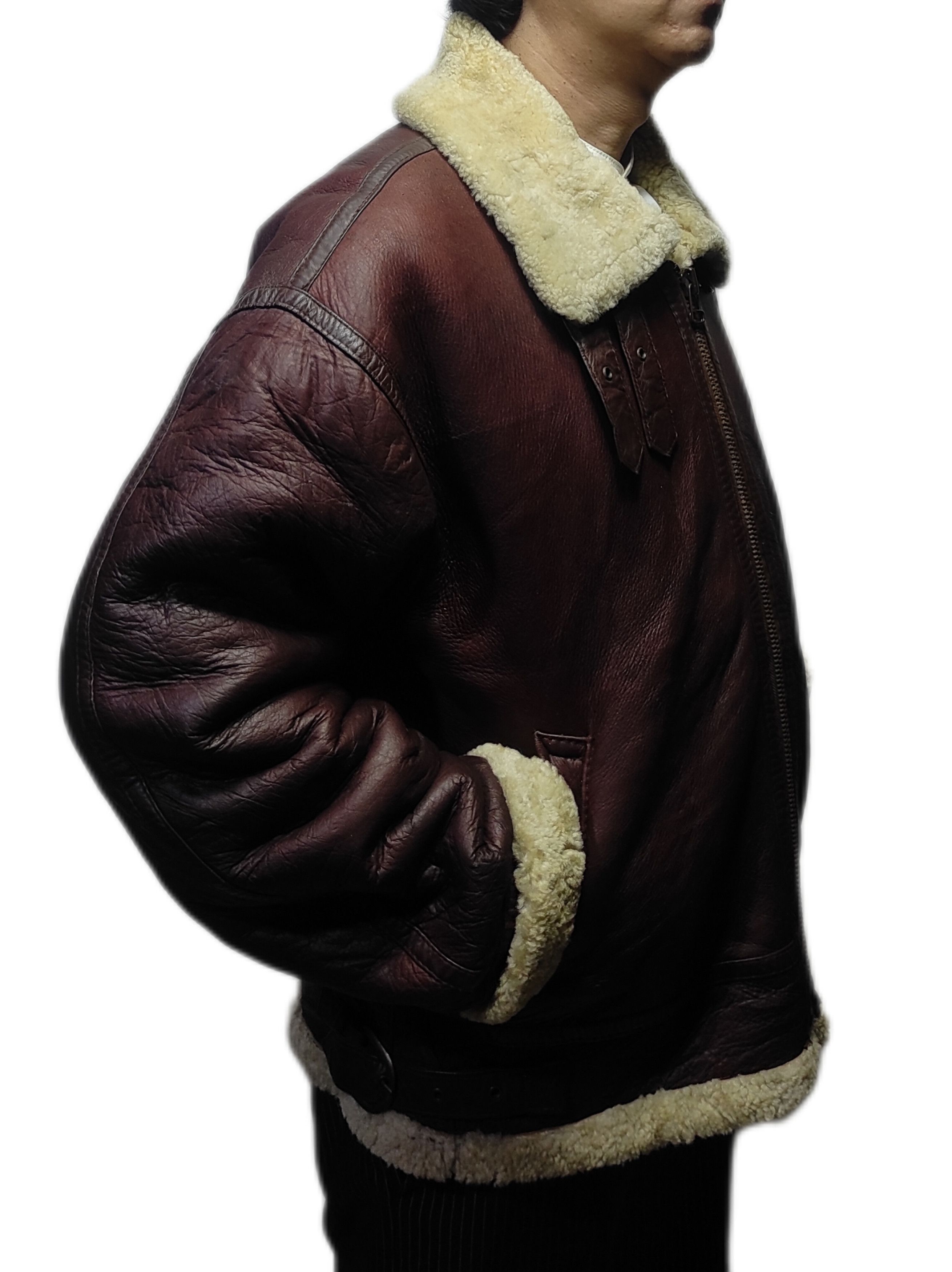 Leather Beautiful Color B3 jacket Genuine Sheepskin Size US L / EU 52-54 / 3 - 3 Thumbnail