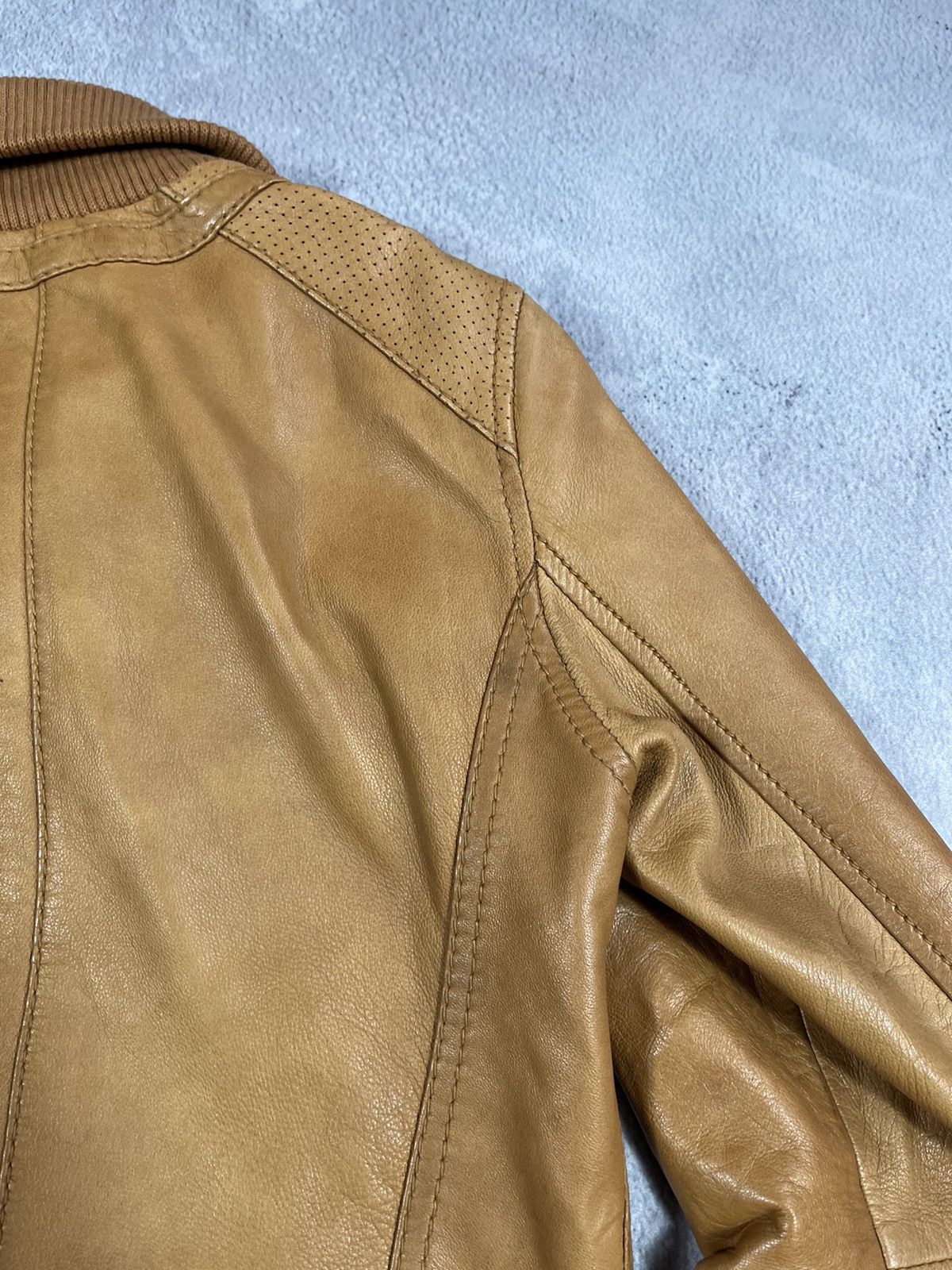 Leather Vintage Y2K Japanese Aviator Leather Jacket Bomber M Size M / US 6-8 / IT 42-44 - 17 Thumbnail