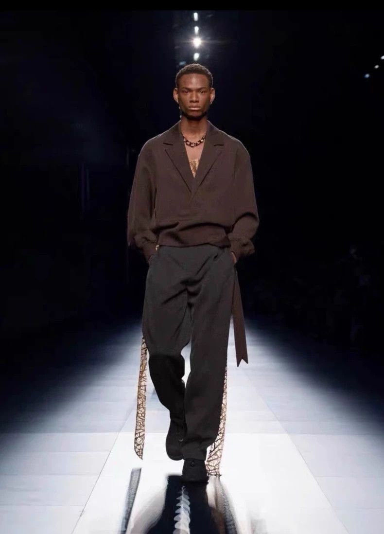 Dior Dior 23fw Mocha Brown Streamer Wool Pullover Jacket Size US M / EU 48-50 / 2 - 7 Thumbnail