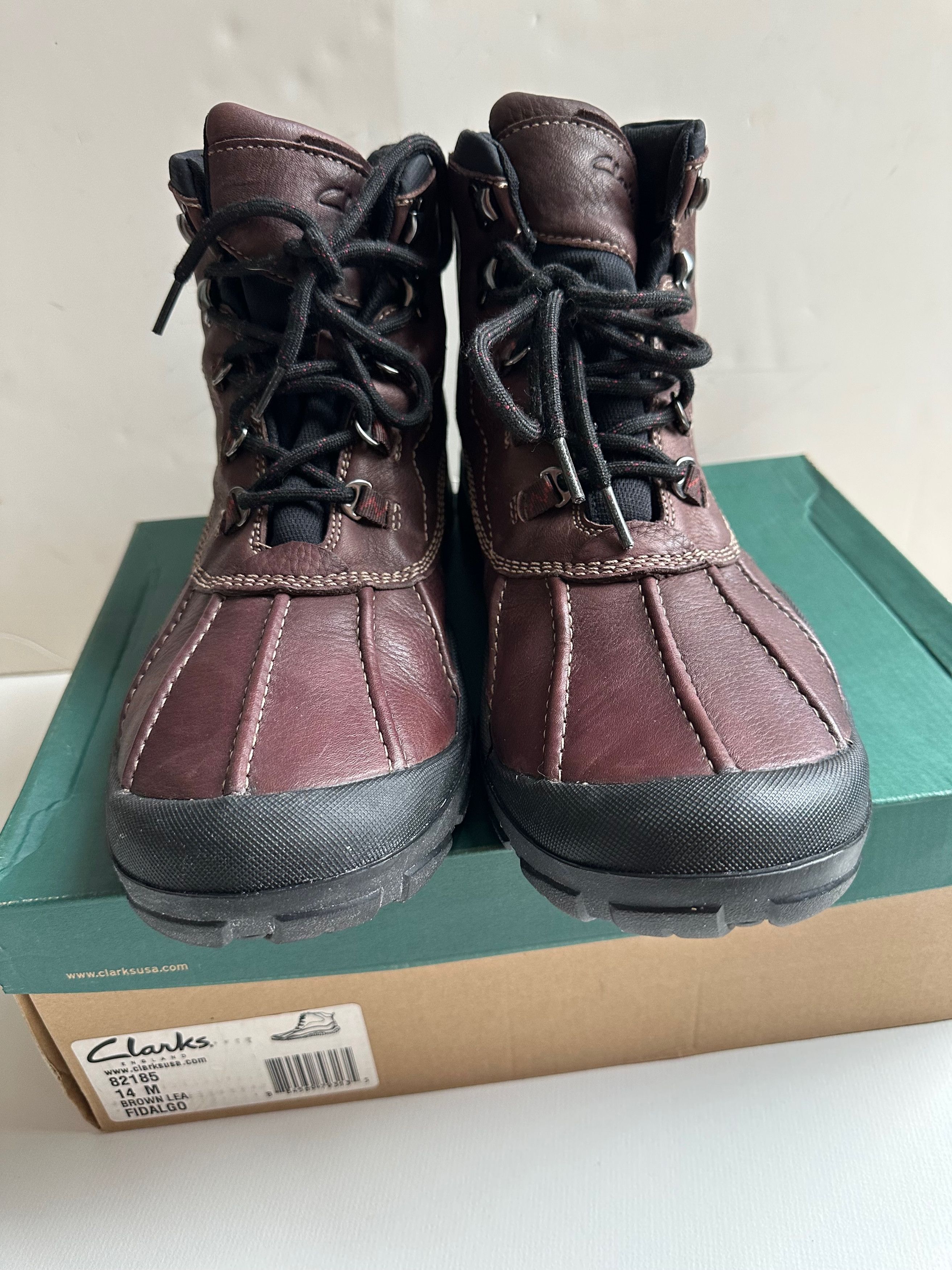 Clarks Clarks Leather Fidalgo Waterproof Boots - Brown - Size 14 Size US 14 / EU 47 - 9 Thumbnail