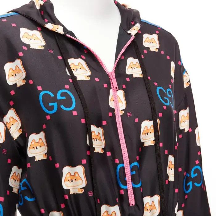 Gucci o1y0925 Hooded Pleated Mini Dress in Multicolor Size S / US 4 / IT 40 - 2 Thumbnail
