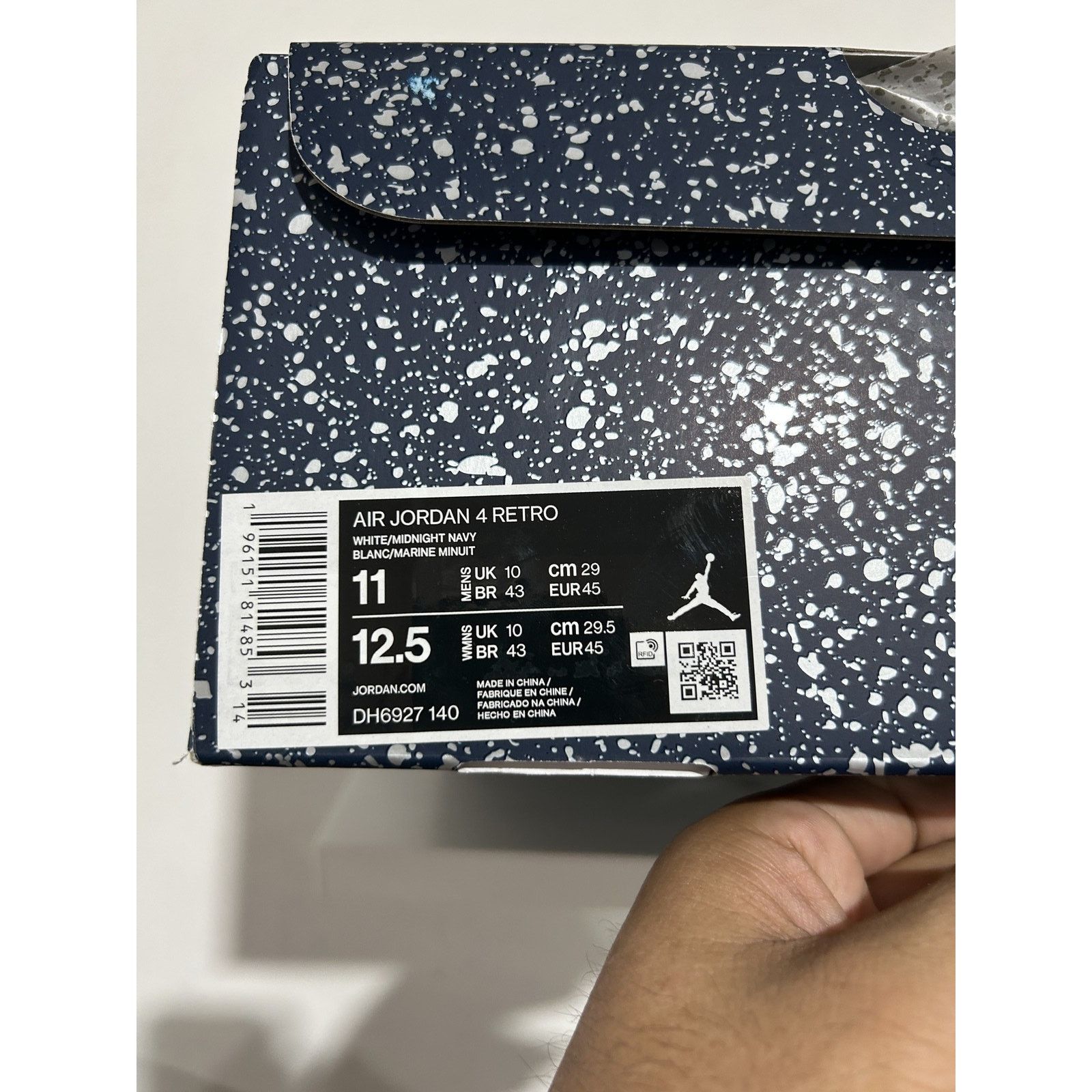 JORDAN 4 MIDNIGHT NAVY SIZE 11 NEW