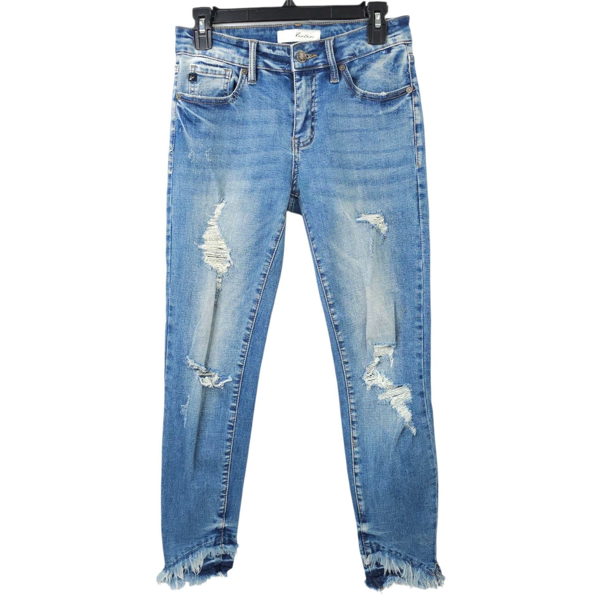 Kancan USA KanCan Nala Mid Rise Ankle Skinny Jeans Women 7/27 Distresse Size 28" / US 6 / IT 42 - 1 Thumbnail