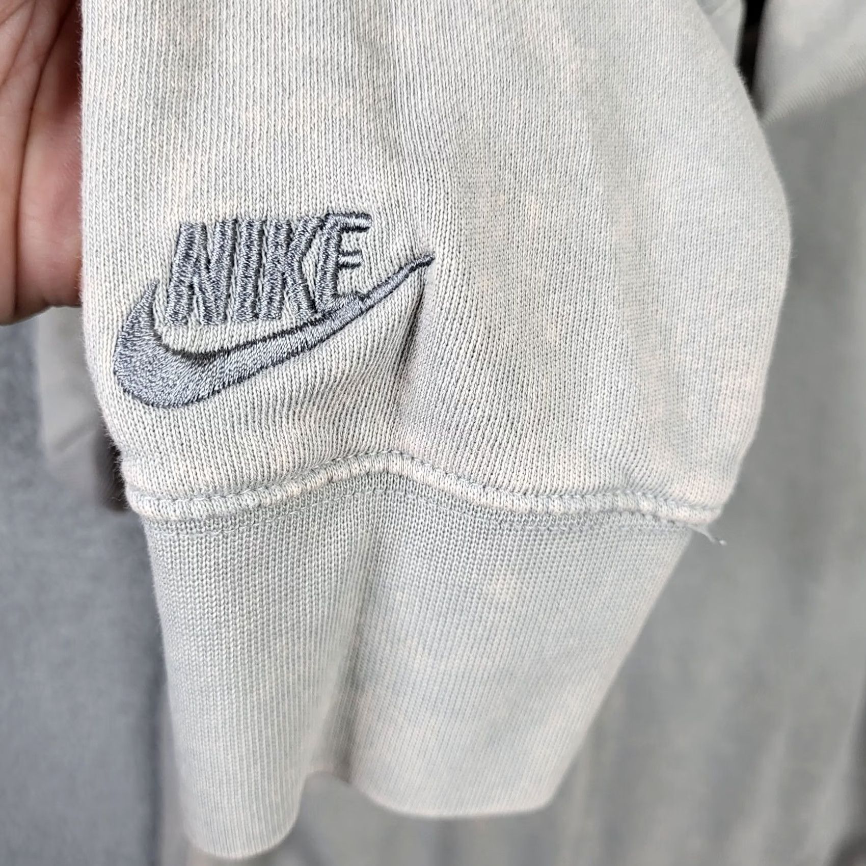 Nike Nike Just Do It Unisex Adult Hoodie Pullover Crew Neck 100% Cotton Gray M Size M / US 6-8 / IT 42-44 - 2 Thumbnail
