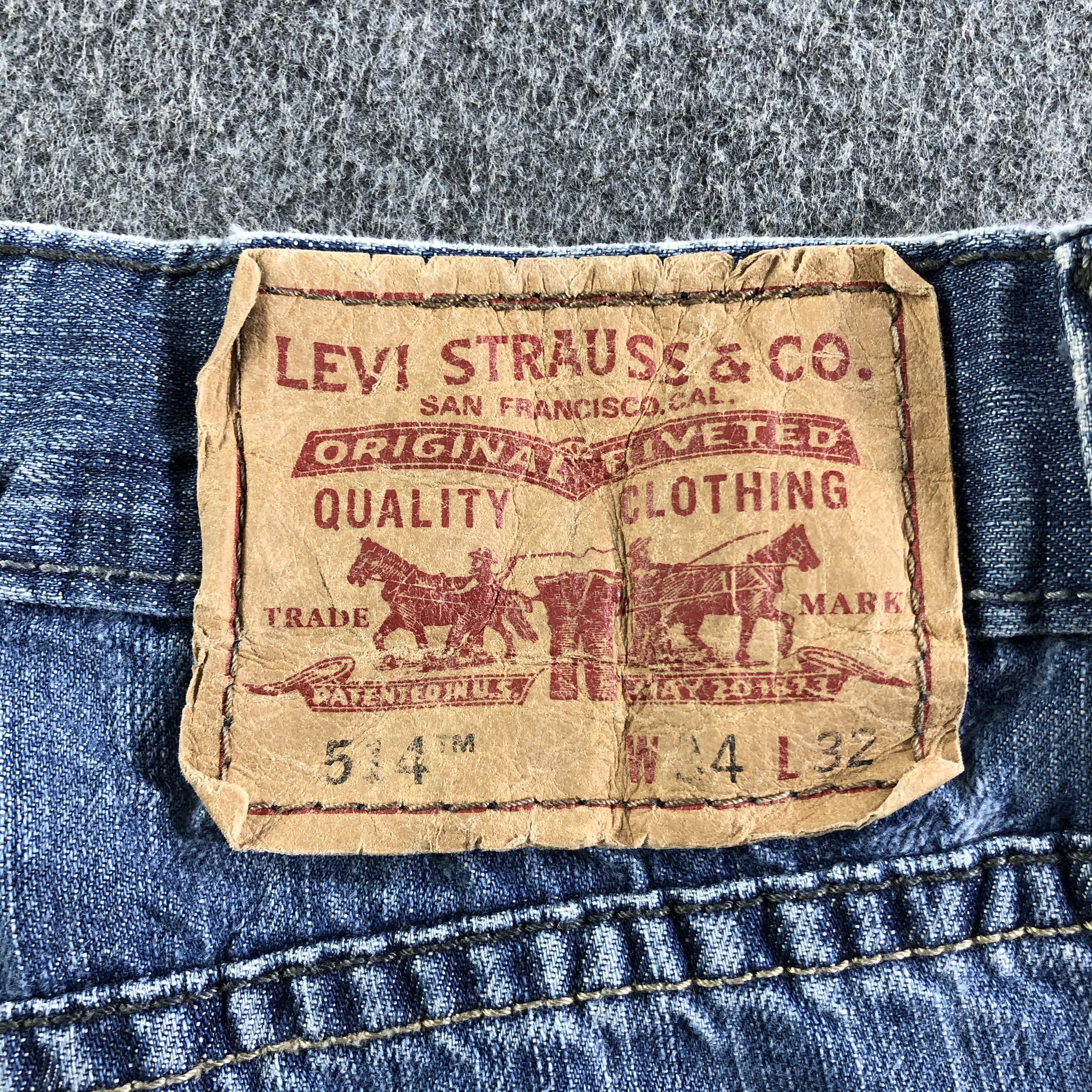 Levi's Vintage Blue Wash Levis 514 Jeans-J4175 Size US 35 - 5 Thumbnail