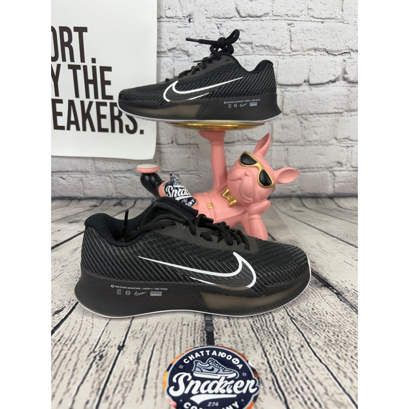Nike Nike Air Zoom Vapor 11 Hard Court Tennis Shoes Women 6 Black Size US 6 / IT 36 - 1 Thumbnail