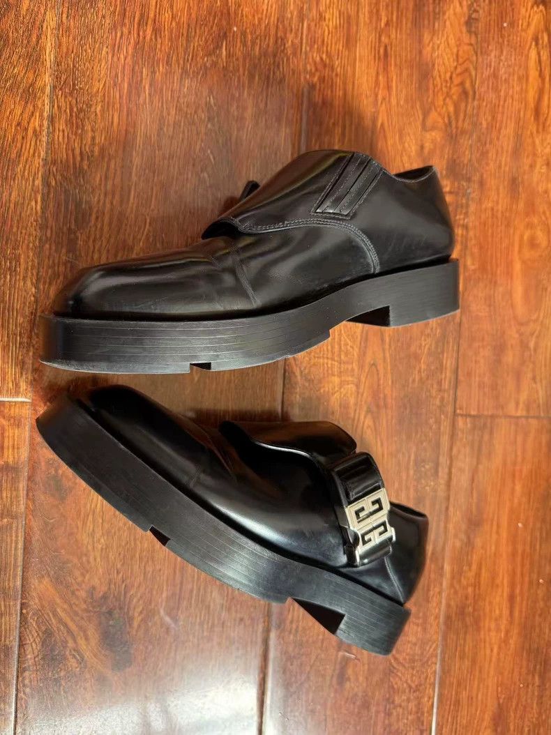Givenchy Givenchy Men's Leather Shoes, Black Size US 7 / EU 40 - 2 Thumbnail
