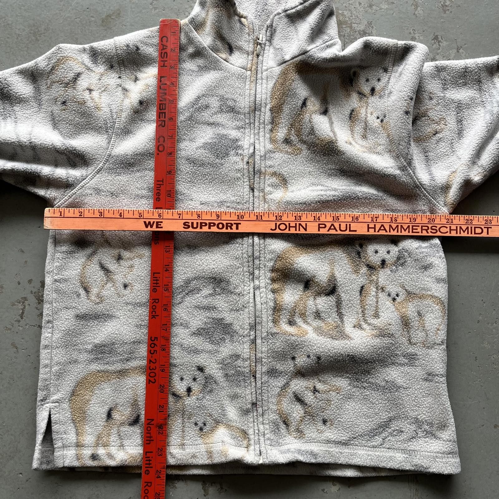 Vintage Vintage 90s Y2K Polar Bears Nature Fleece AOP Grunge Jacket Size US M / EU 48-50 / 2 - 4 Thumbnail
