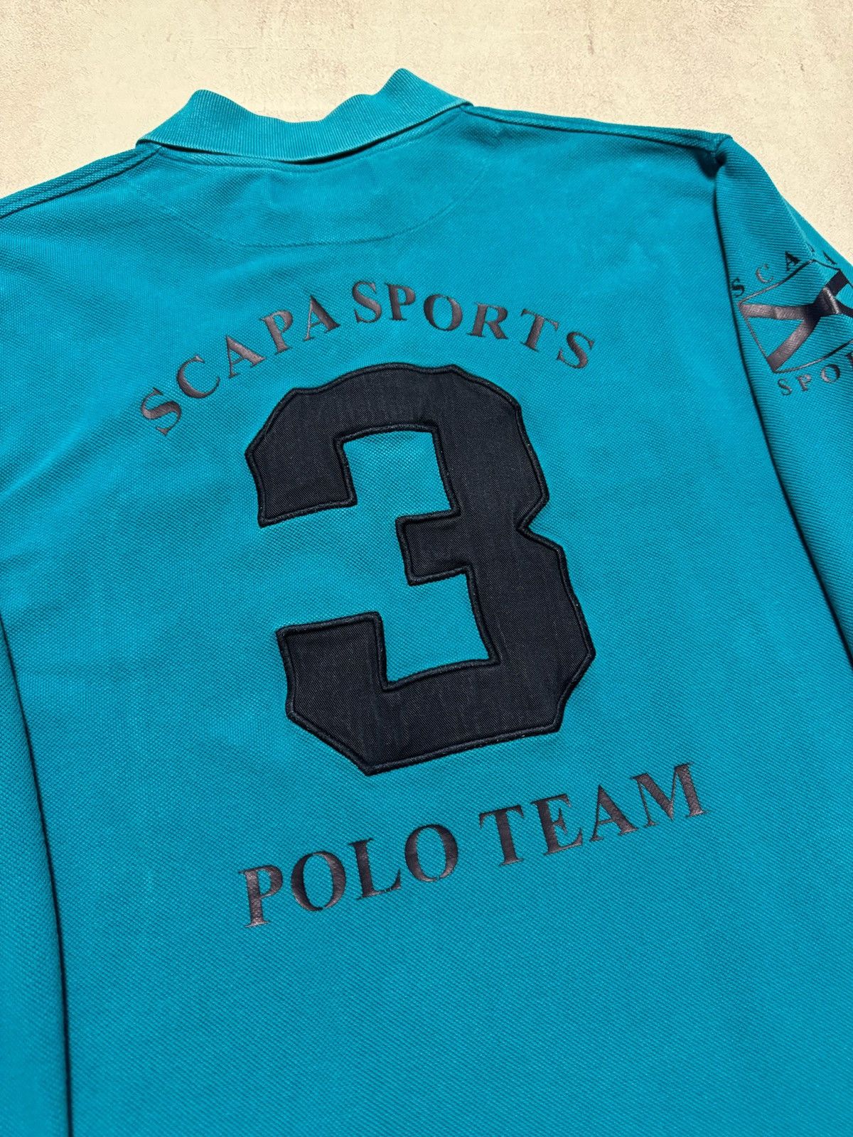 Scapa Sports Vintage Scapa Sports Rugby Polo Sweatshirt #3 Big Logo Ralph Size US L / EU 52-54 / 3 - 9 Thumbnail
