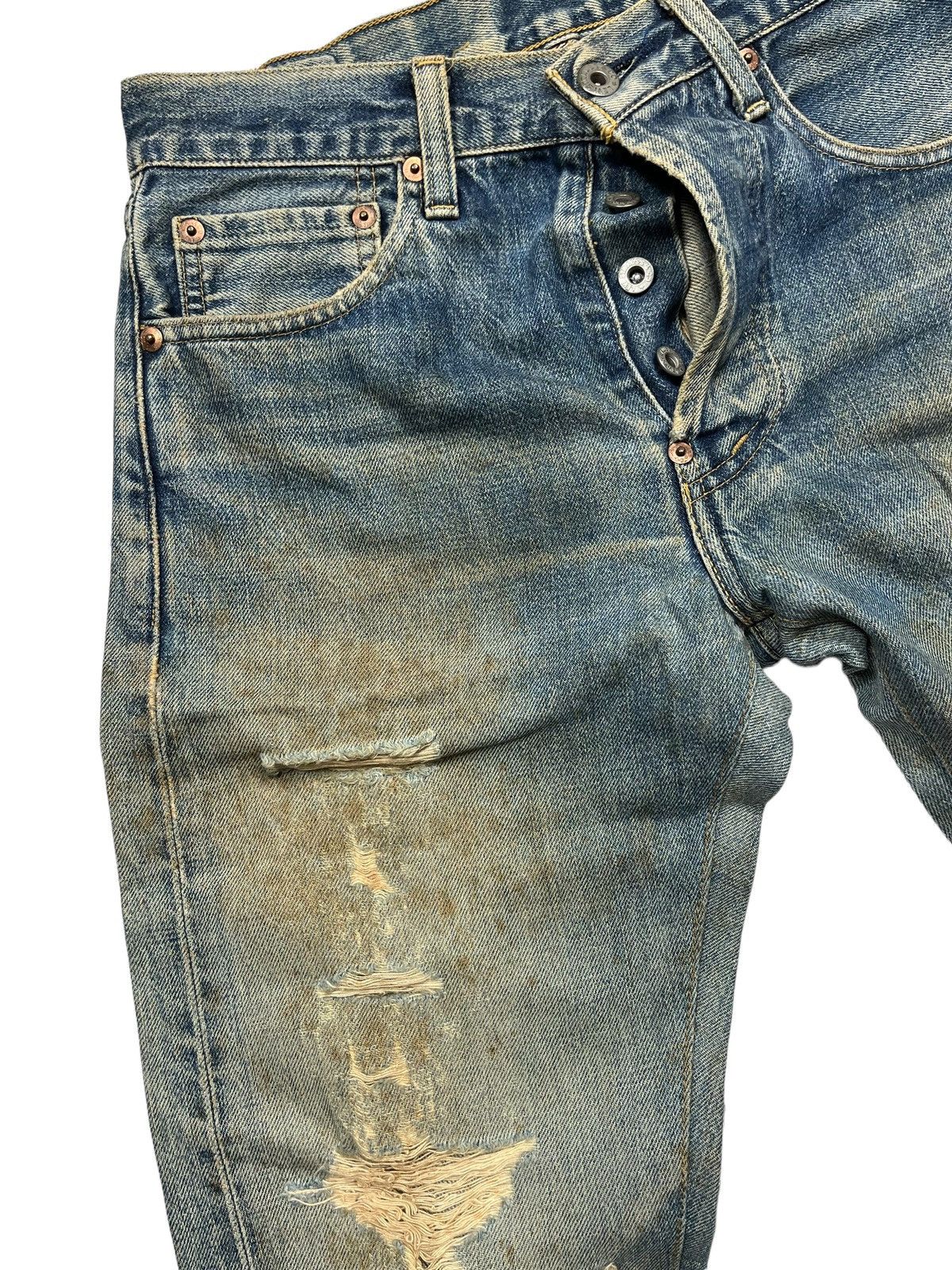 Levi's Vintage Levis 702 Big E Buckle Buckle Selvedge Distressed Size US 28 / EU 44 - 7 Thumbnail