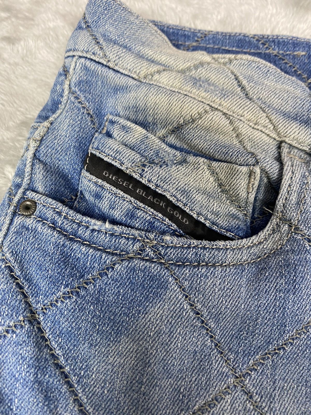 Diesel Diesel Black Gold Flared Distressed Jeans. S0122 Size 26" / US 2 / IT 38 - 6 Thumbnail