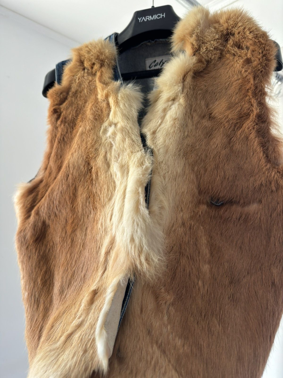 Vintage Vintage Denim Vest Fox Fur Real 100% Fur Jacket Size M / US 6-8 / IT 42-44 - 5 Thumbnail