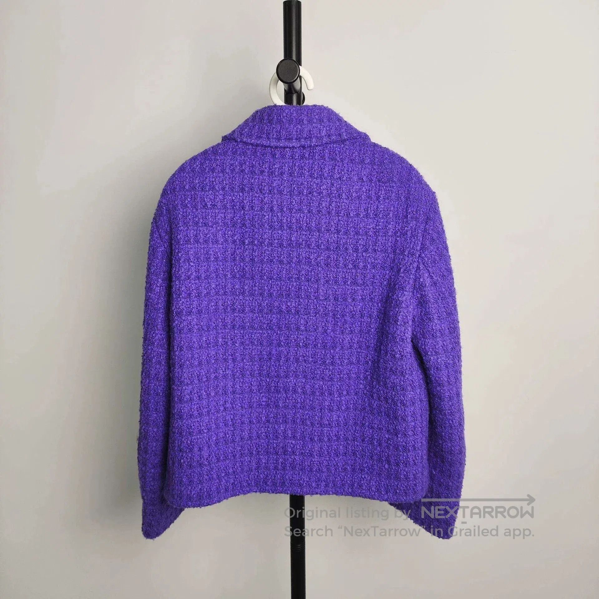 Valentino Valentino Purple Tweed Long. Size S / US 4 / IT 40 - 2 Thumbnail