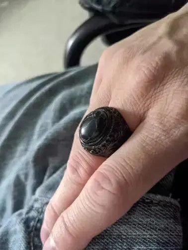 Other Stones Ring in Stainless Steel Jewelry Size ONE SIZE - 2 Thumbnail