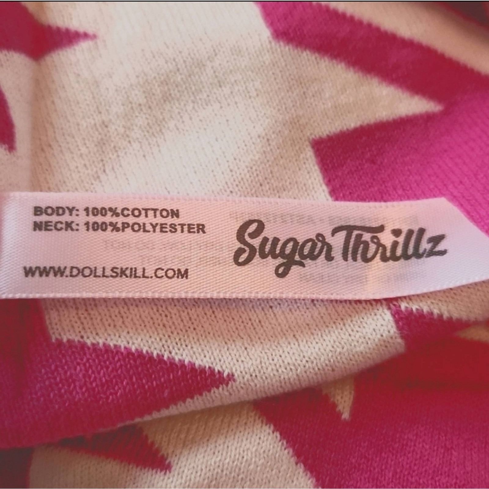 Dolls Kill SUGAR THRILLZ ☆ FUR COLLAR ☆ HOUNDSTOOTH CROP CARDI ☆ 3x NWT Size 3XL / US 20-22 - 7 Thumbnail
