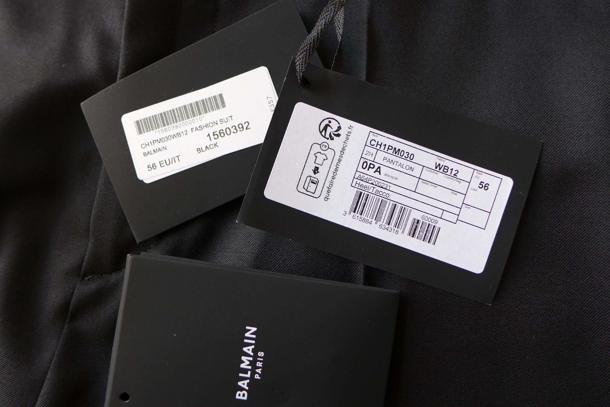 Balmain Balmain Tailored Trousers - Black Wool Size US 38 / EU 54 - 16 Thumbnail