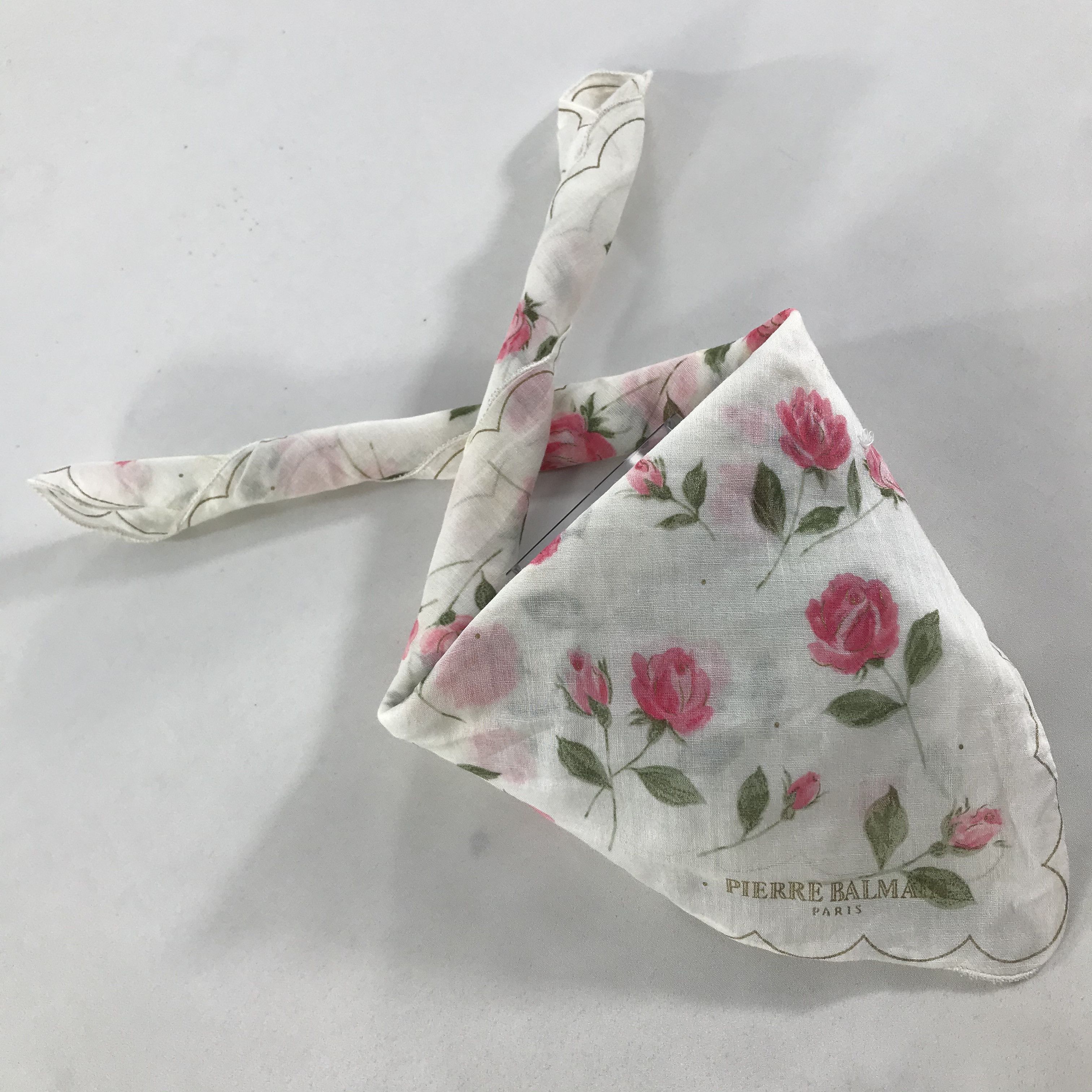 Pierre Balmain × Vintage Pierre Balmain Bandana / Handkerchief / Neckerchief - S1711 Size ONE SIZE - 4 Thumbnail