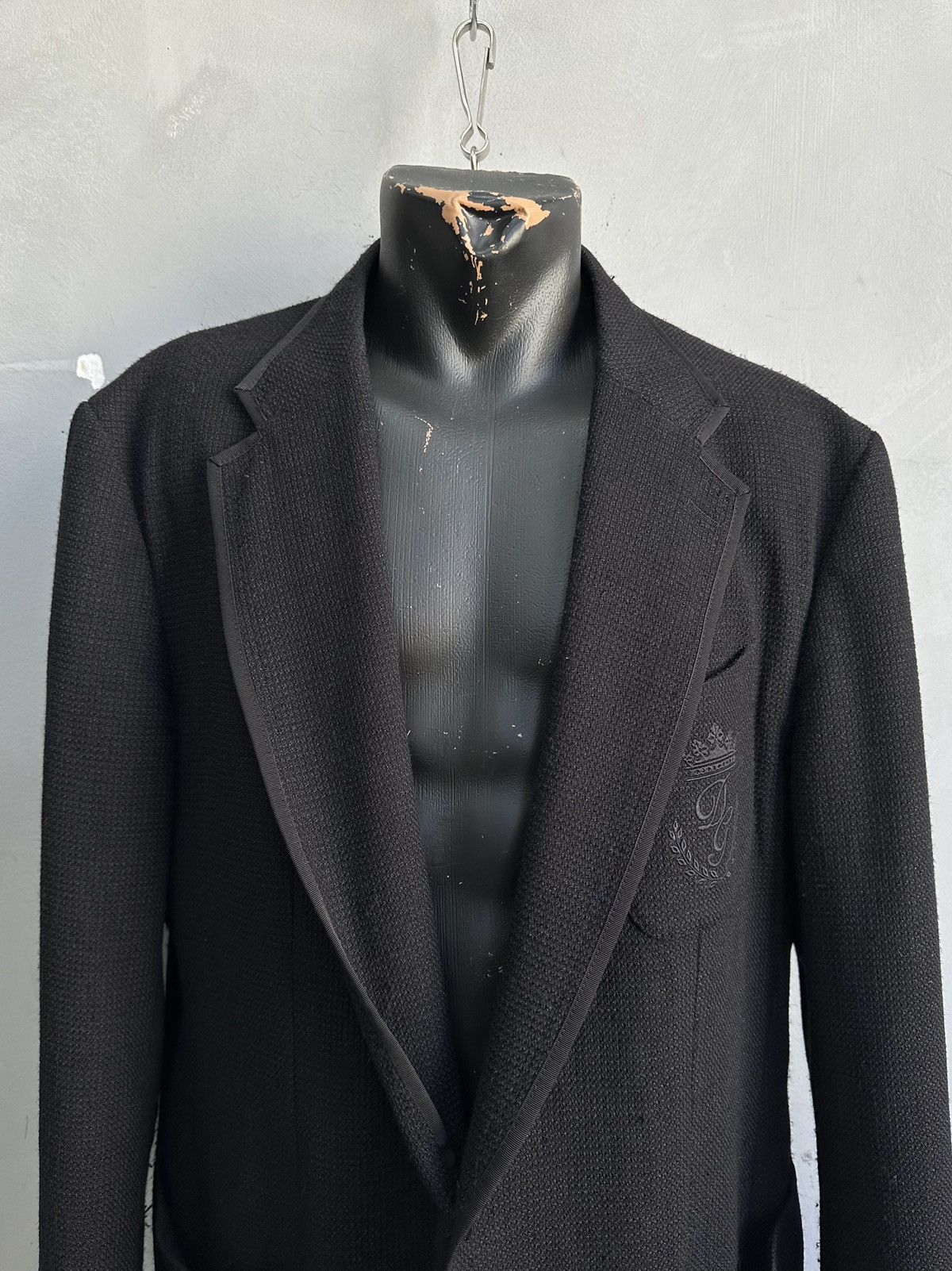 Dolce & Gabbana Lana Dolce Gabbana Blazer Luxury Big Logo Jacket Y2k Size US L / EU 52-54 / 3 - 2 Thumbnail