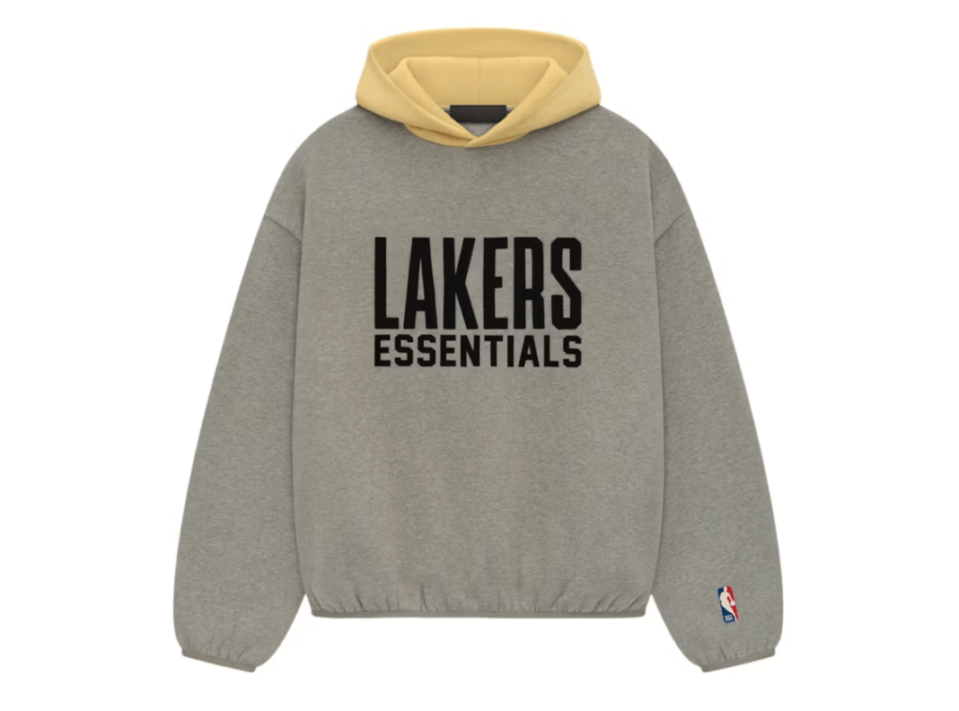 Fear of God × NBA Fear of God Essentials Lakers Hoodie Warm Heather S Size US S / EU 44-46 / 1 - 1 Thumbnail