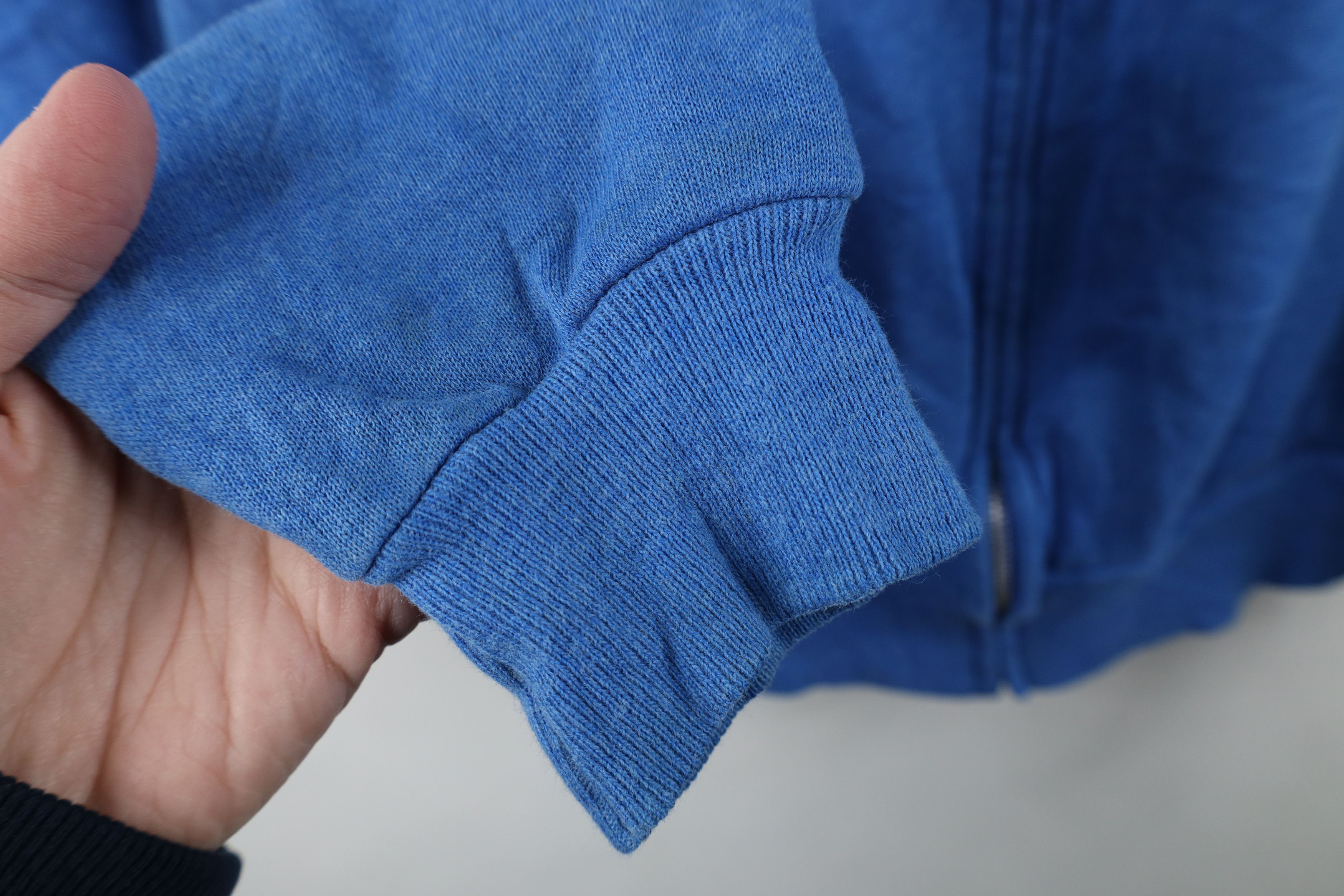 Vintage Vintage 80s Streetwear Blank Full Zip Hoodie Sweatshirt USA Size US L / EU 52-54 / 3 - 5 Thumbnail