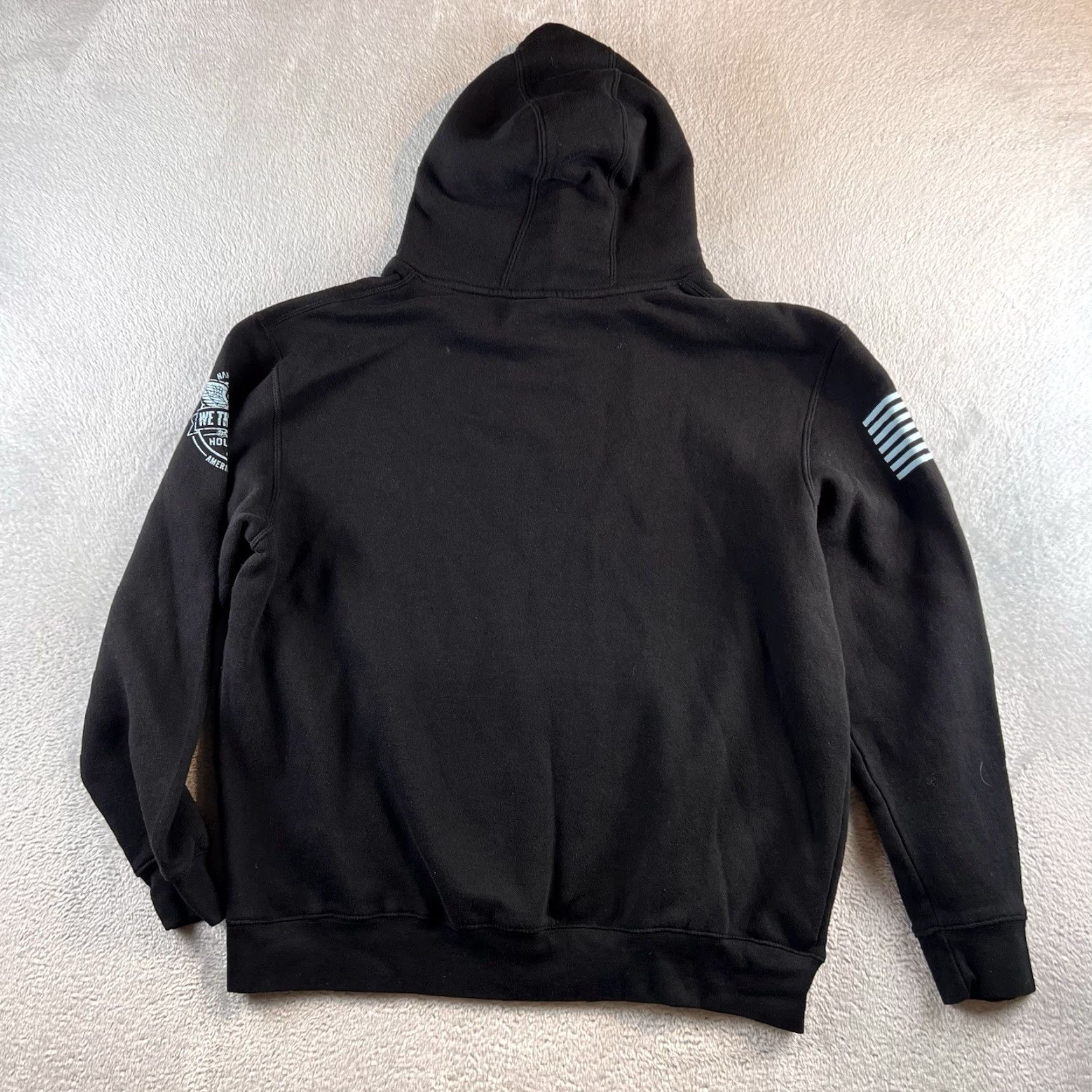 Vintage We The People Hoodie Mens XL Black Graphic Print Hooded USA 2A Size US XL / EU 56 / 4 - 2 Thumbnail