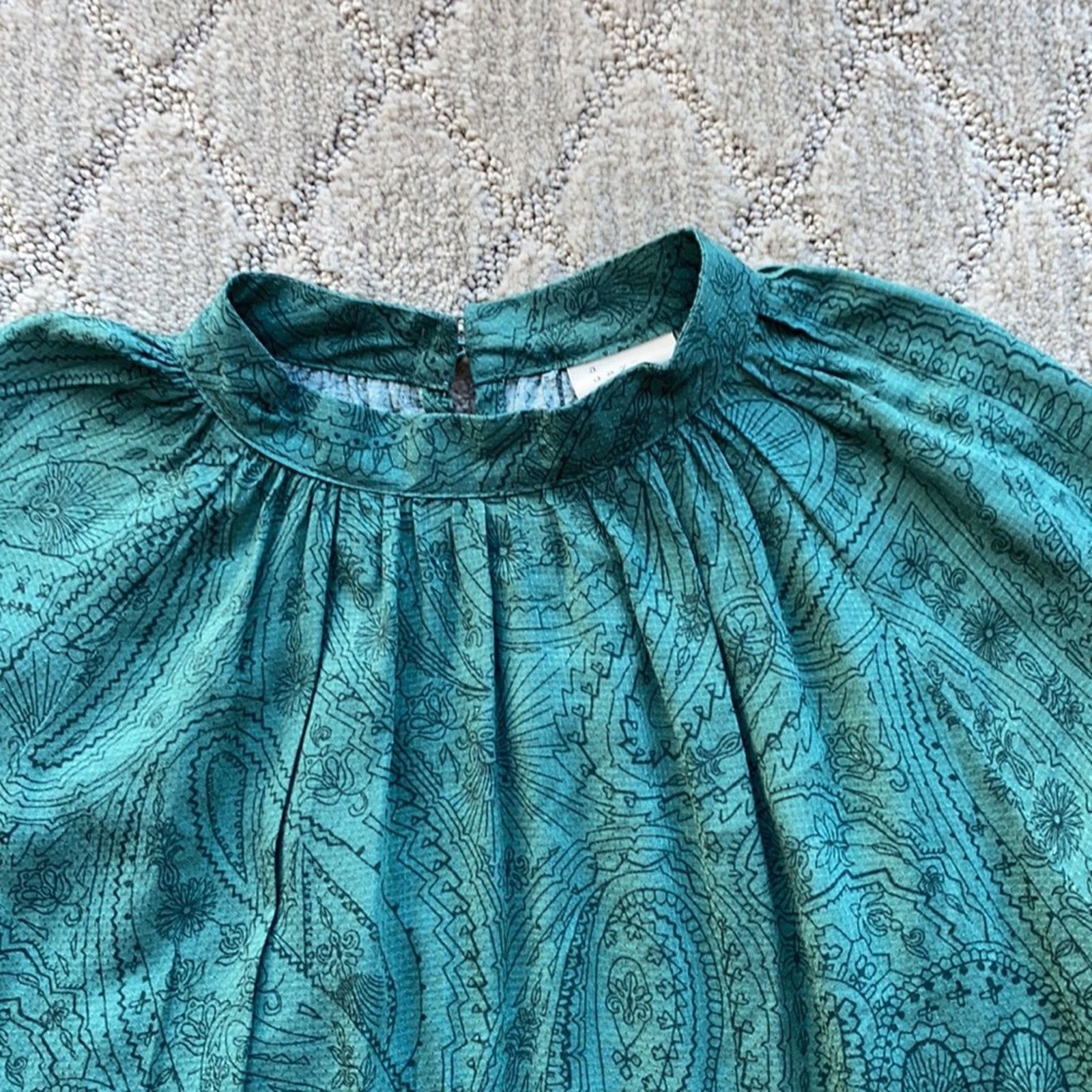 Other A New Day green black paisley pockets dress cottage core Size S / US 4 / IT 40 - 5 Thumbnail