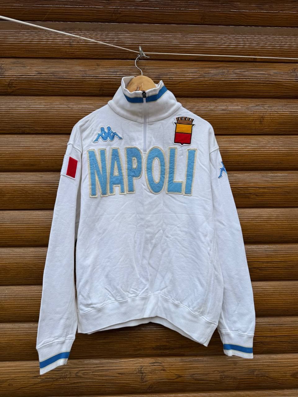 Kappa Vintage Kappa Napoli Football Jacket Soccer Sweatshirt Mens Size US L / EU 52-54 / 3 - 1 Thumbnail