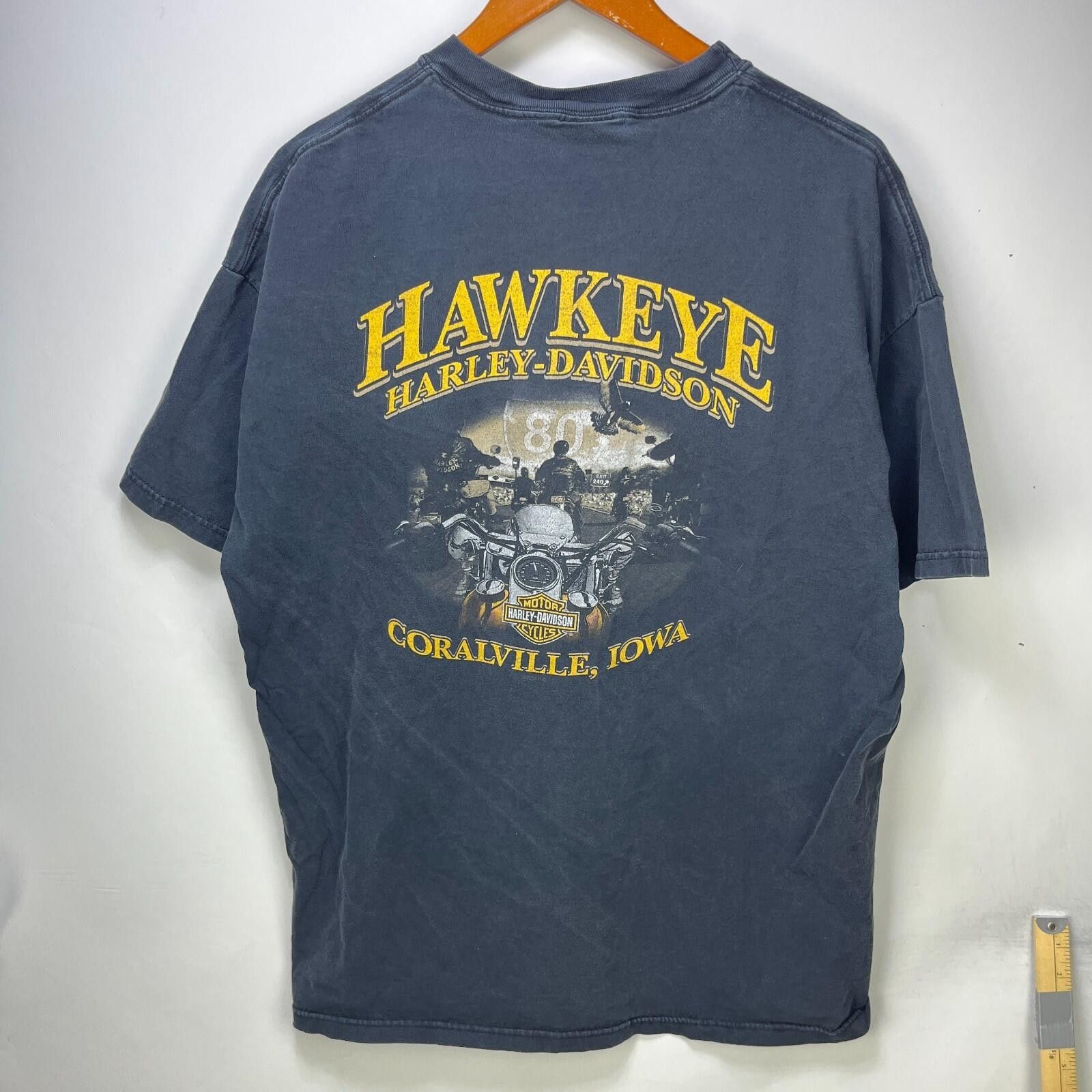 Harley Davidson Vintage Harley Davidson Hot Steel Flames T Shirt IOWA 2XL Size US XXL / EU 58 / 5 - 4 Thumbnail